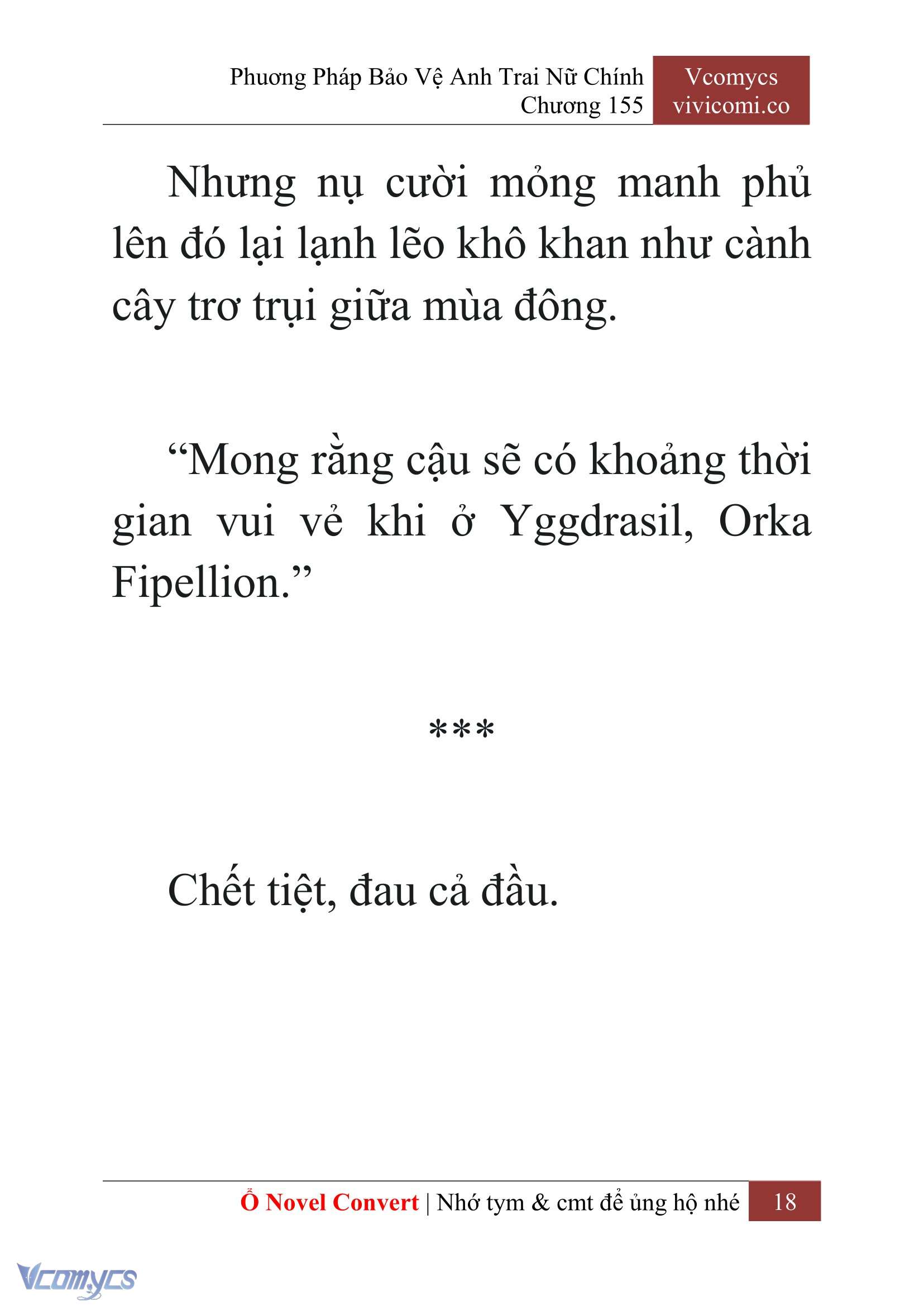 [Novel] Phương Pháp Bảo Vệ Anh Trai Nữ Chính Chap 155 - Trang 2