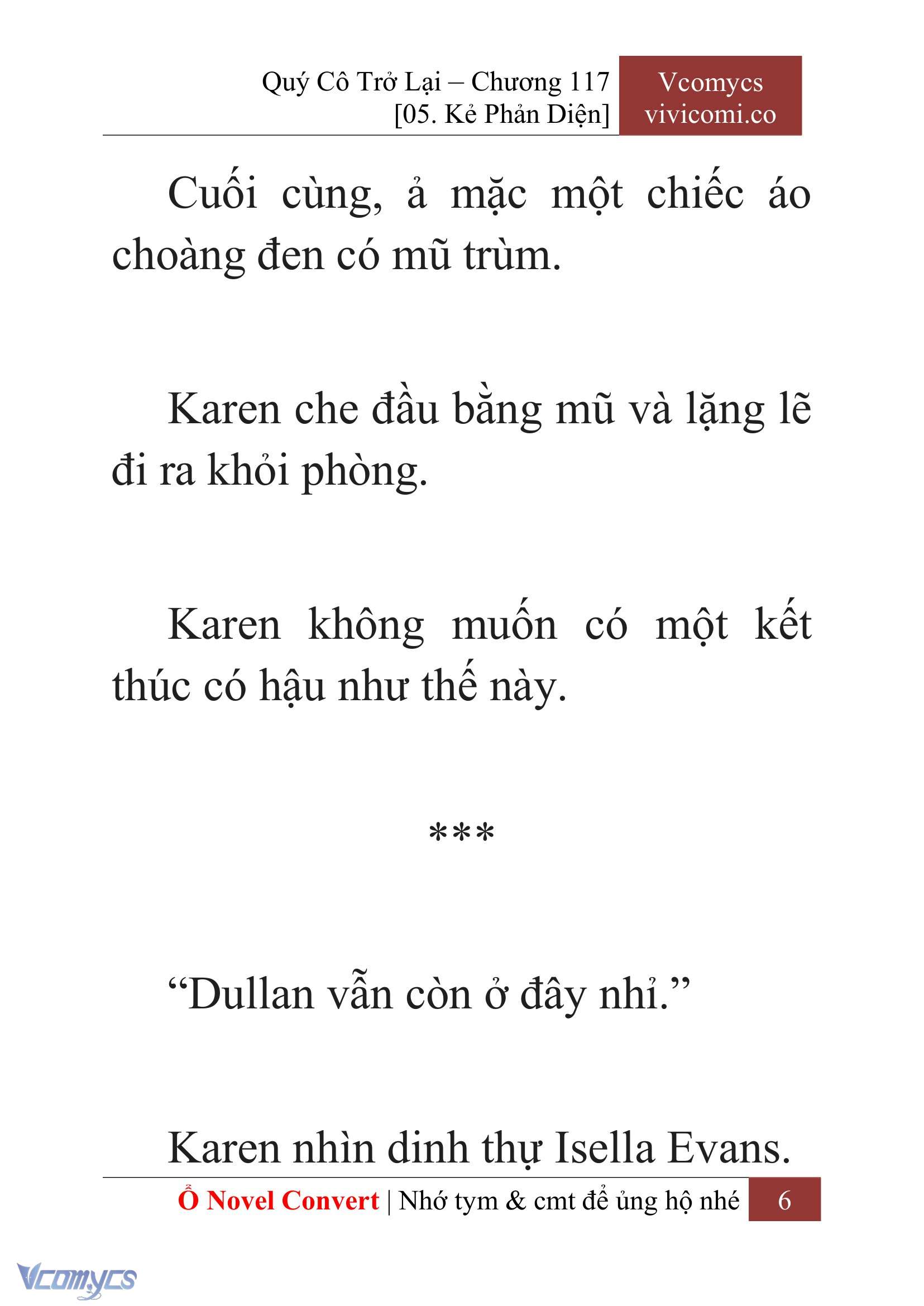 [Novel] Quý Cô Trở Lại Chap 117 - Trang 2