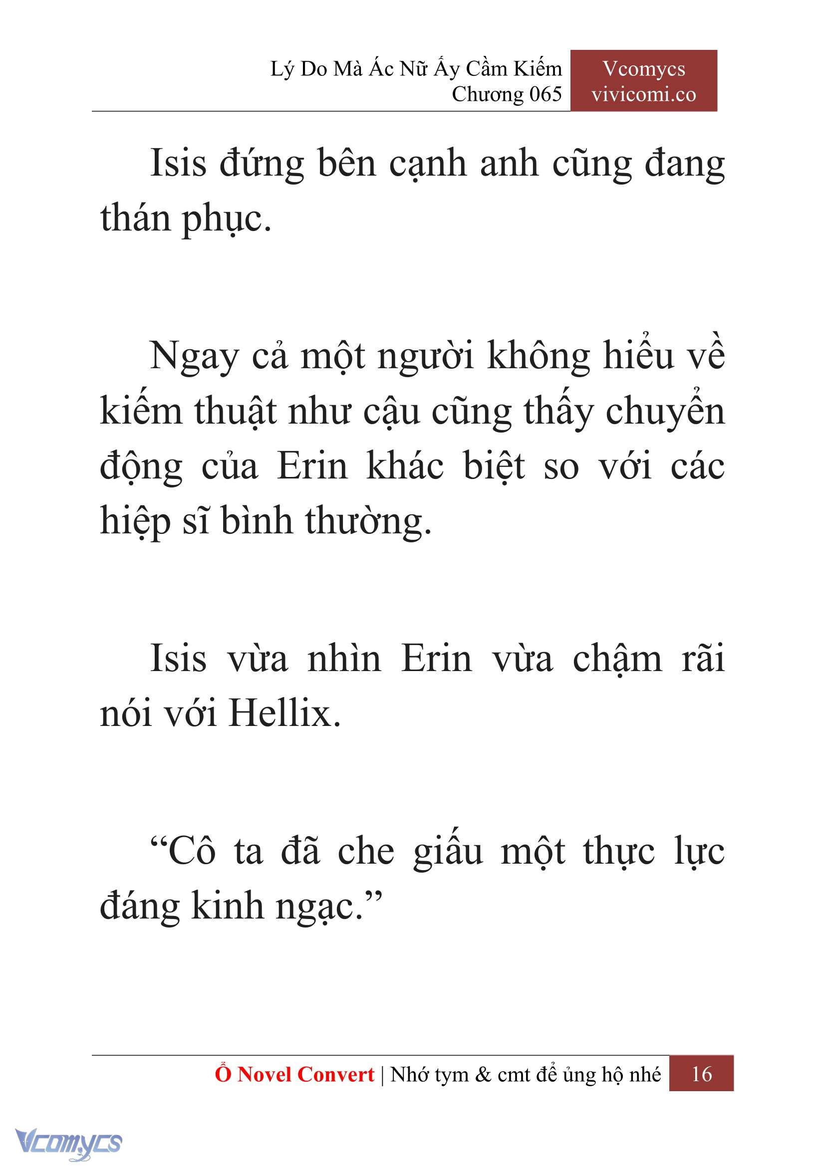 [Novel] Lý Do Mà Ác Nữ Ấy Cầm Kiếm Chap 65 - Trang 2