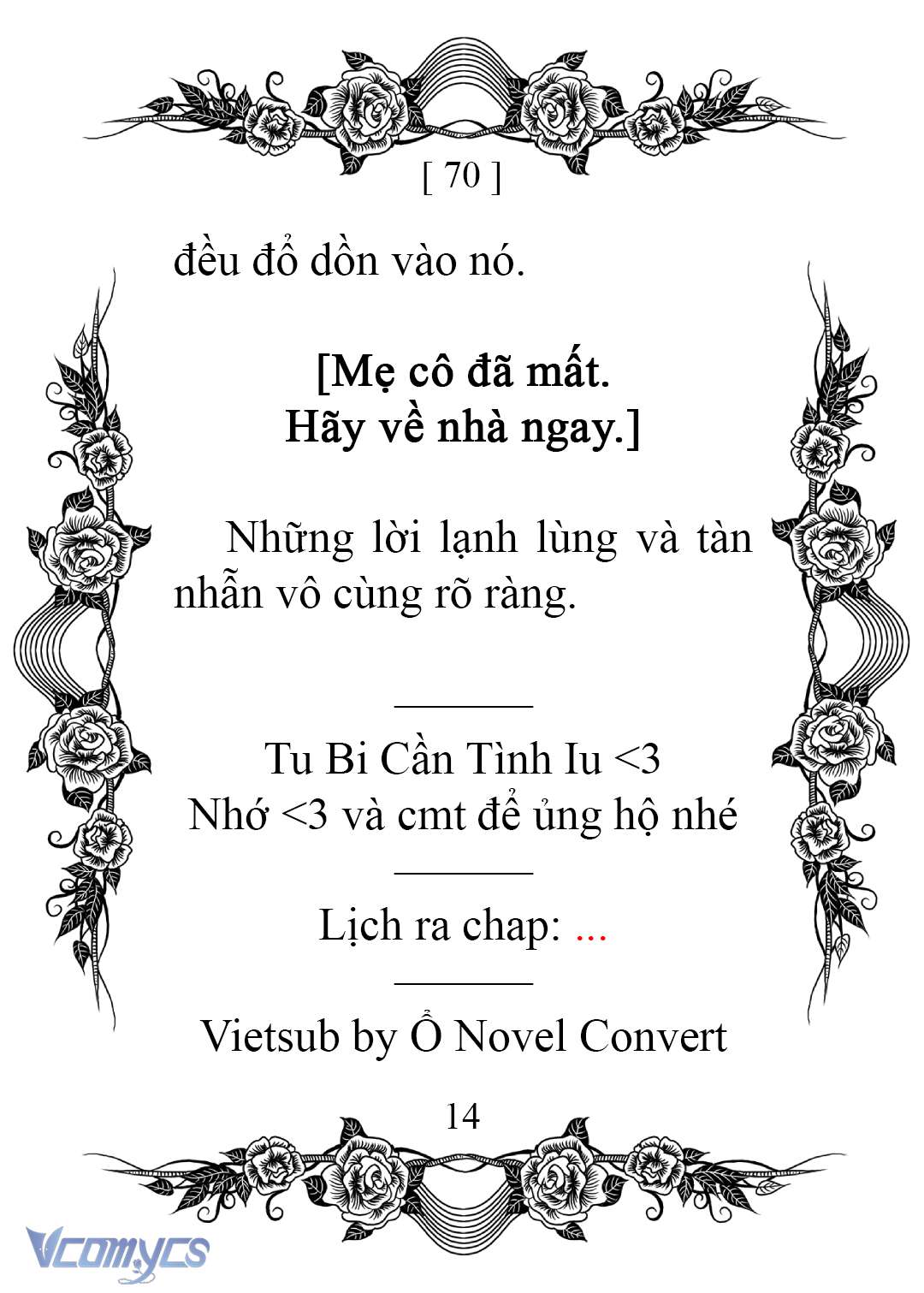 [Novel] Chào Mừng Đến Với Dinh Thự Hoa Hồng Chap 70 - Trang 2