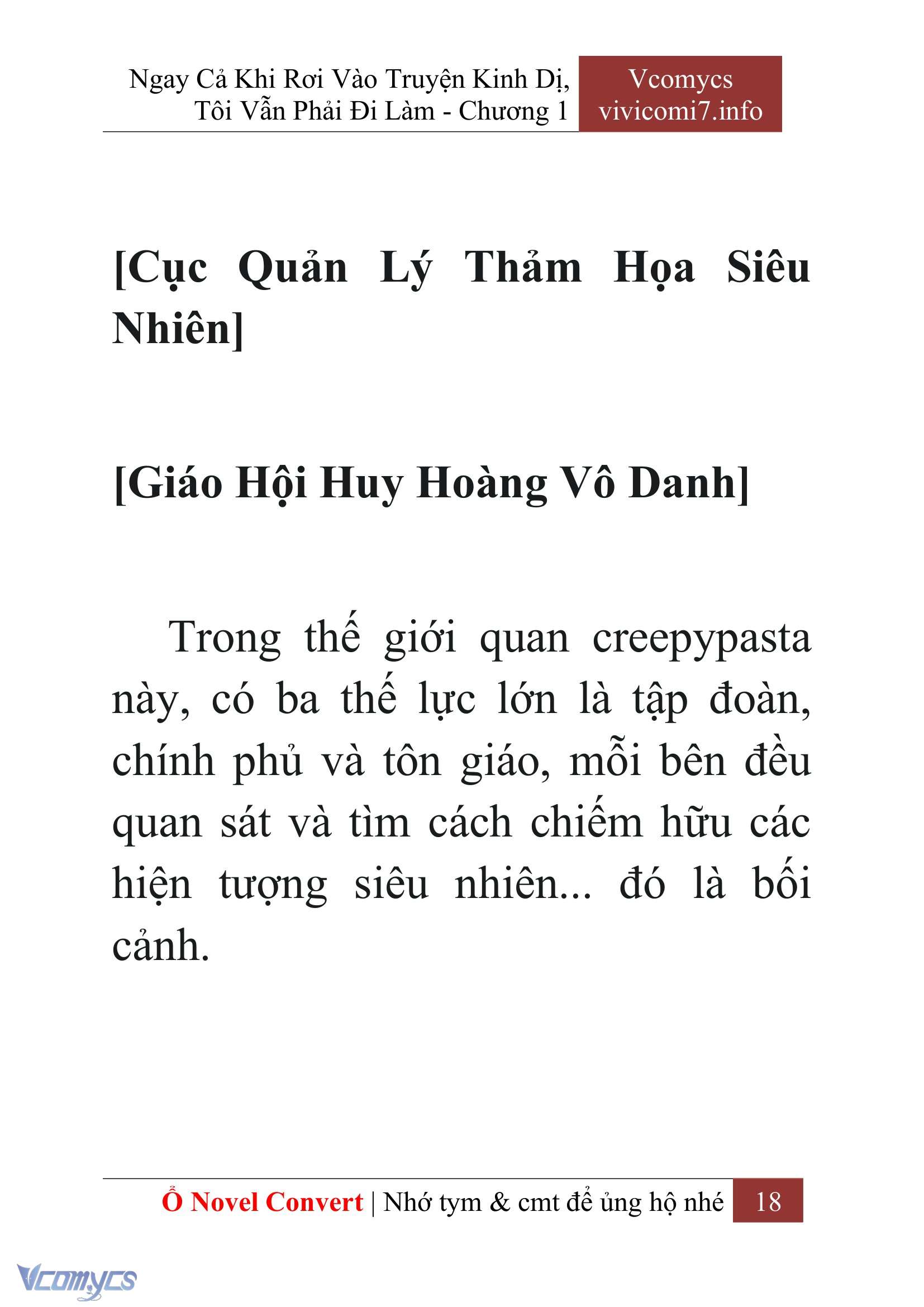 [Novel] Ngay Cả Khi Rơi Vào Truyện Kinh Dị, Tôi Vẫn Phải Đi Làm Chap 1 - Trang 2
