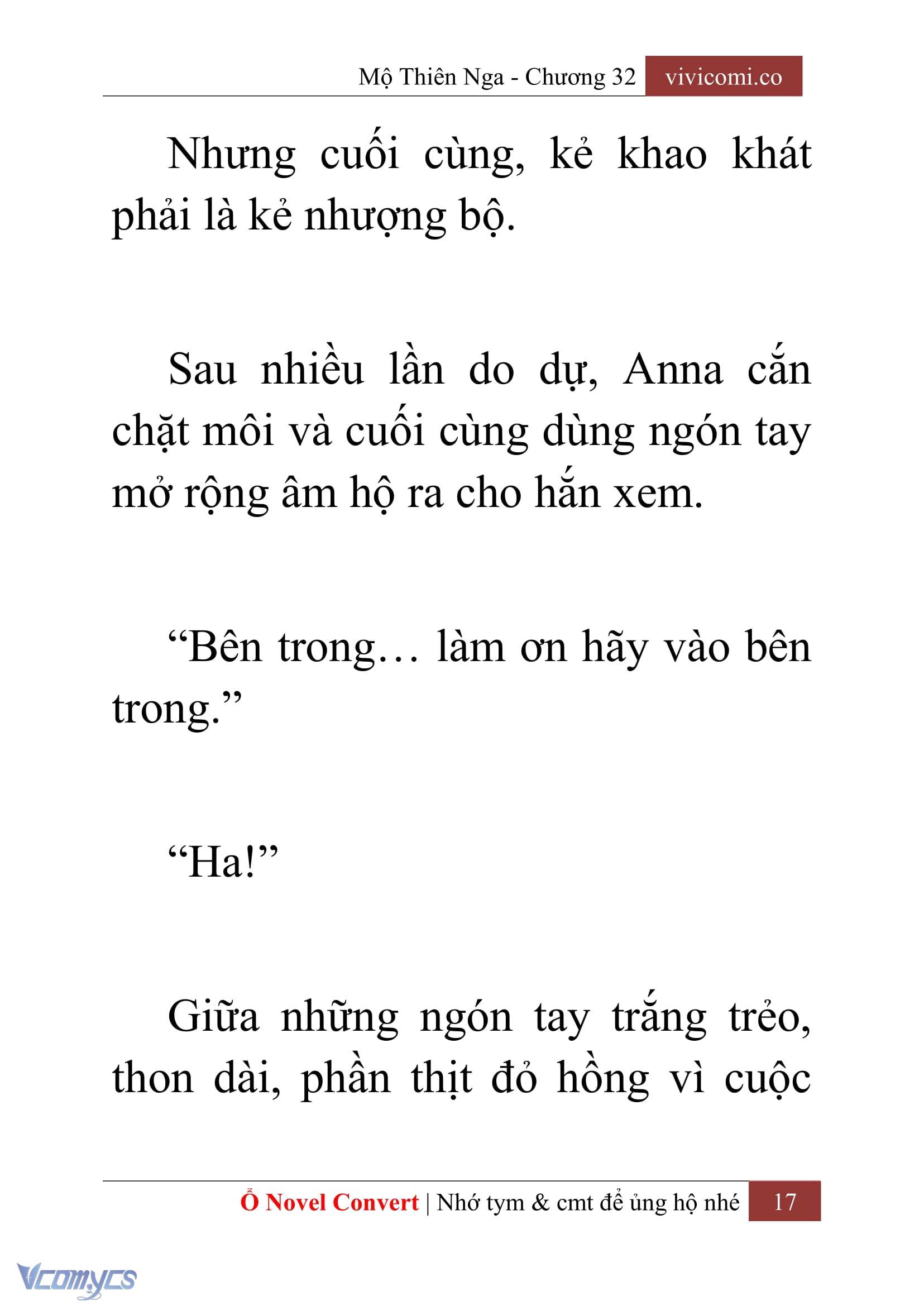 [Novel] Mộ Thiên Nga Chap 32 - Trang 2
