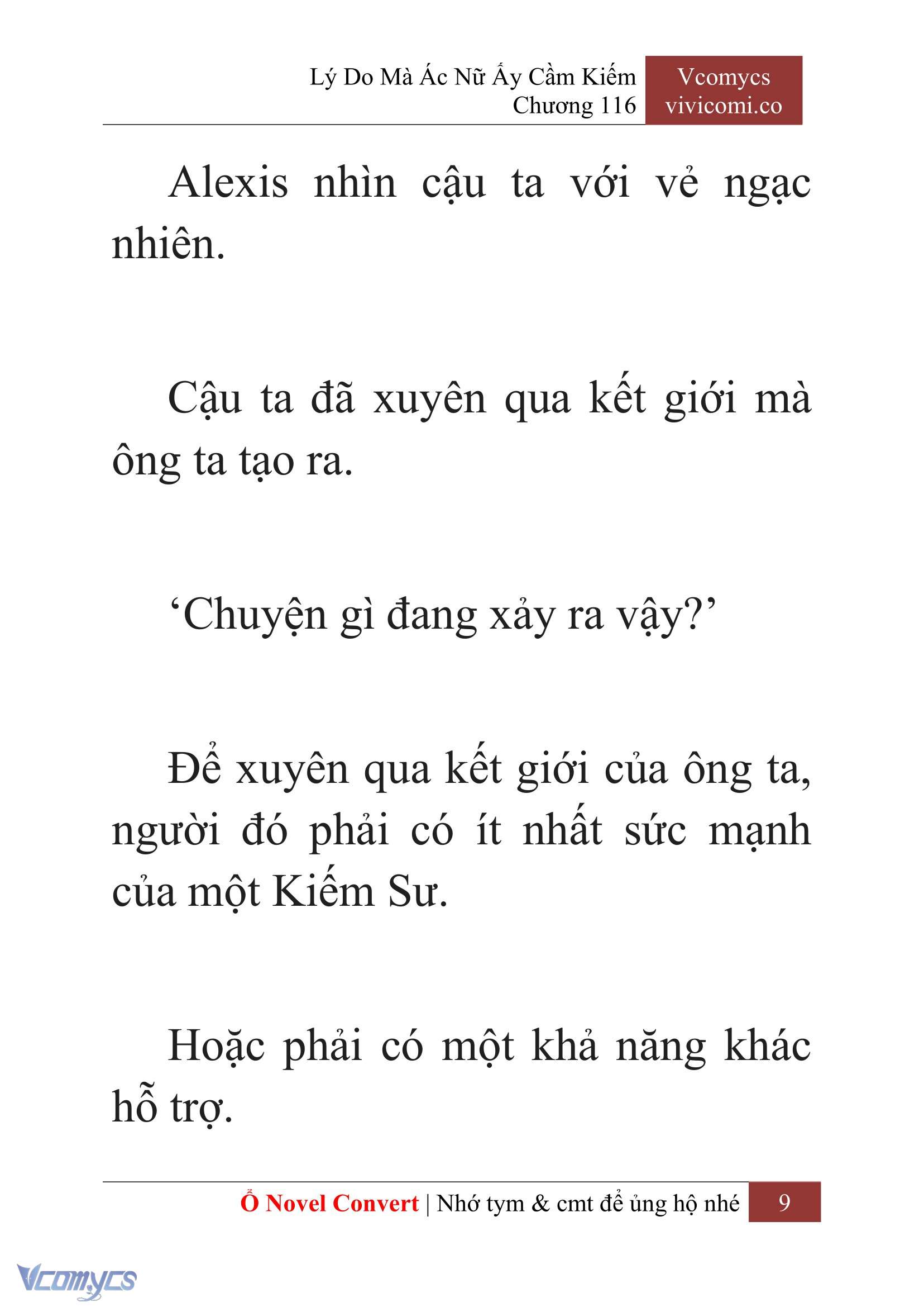[Novel] Lý Do Mà Ác Nữ Ấy Cầm Kiếm Chap 116 - Trang 2
