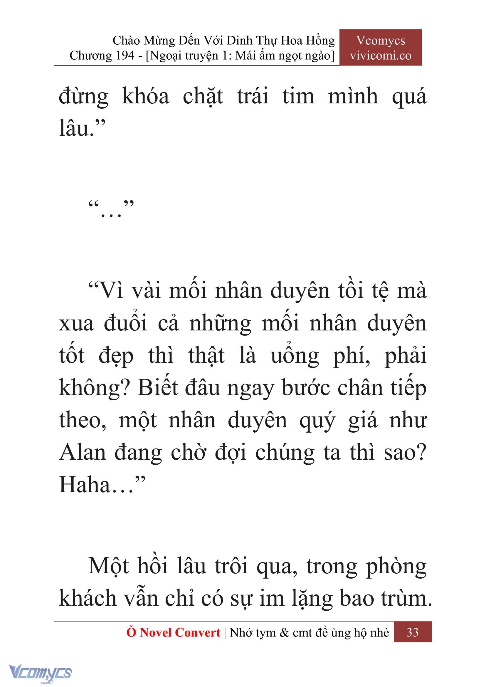 [Novel] Chào Mừng Đến Với Dinh Thự Hoa Hồng Chap 194 - Trang 2