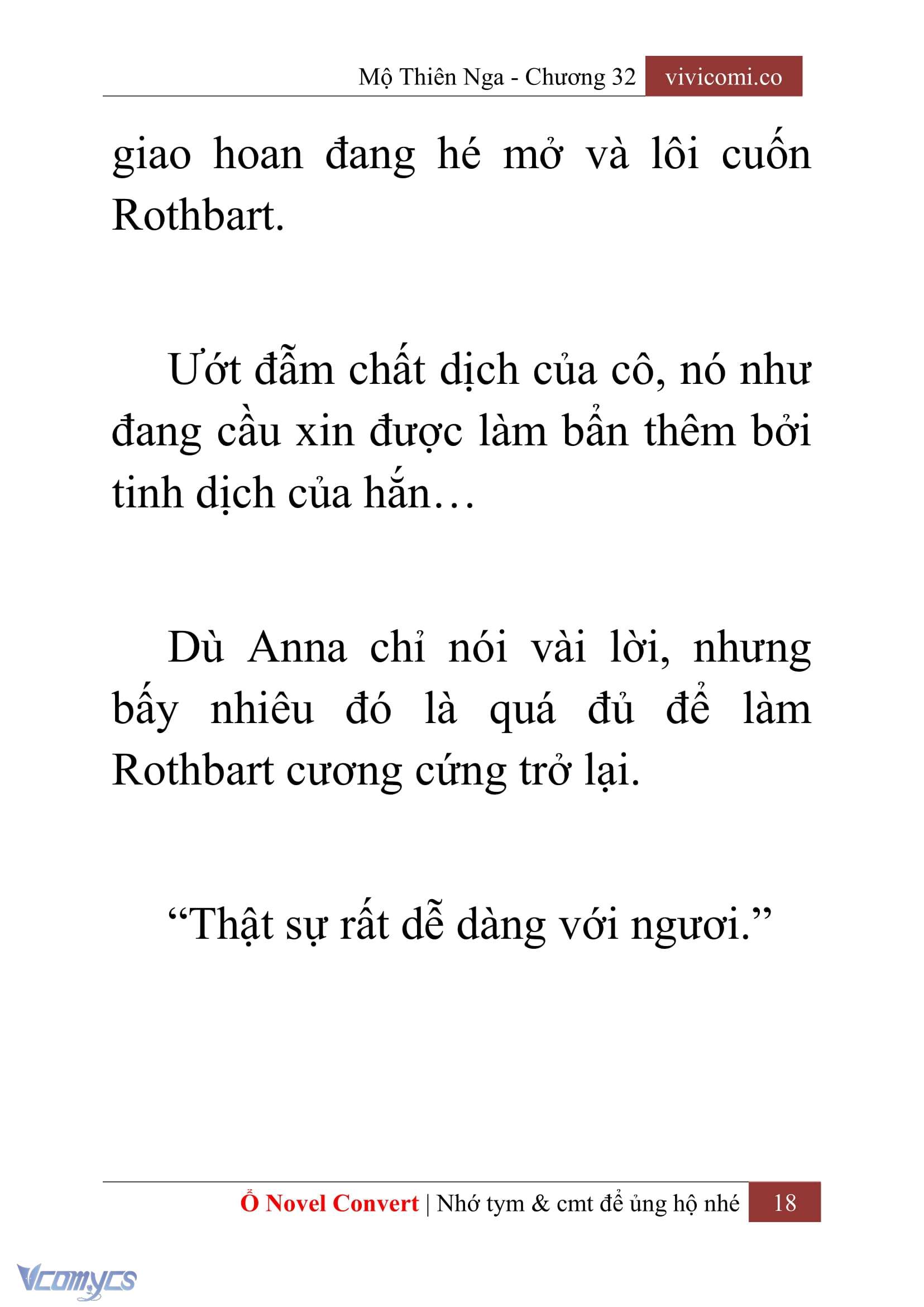 [Novel] Mộ Thiên Nga Chap 32 - Trang 2