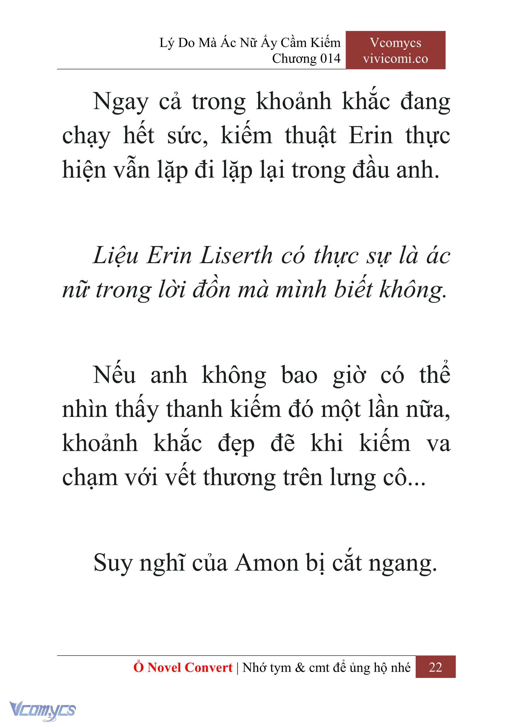 [Novel] Lý Do Mà Ác Nữ Ấy Cầm Kiếm Chap 14 - Trang 2