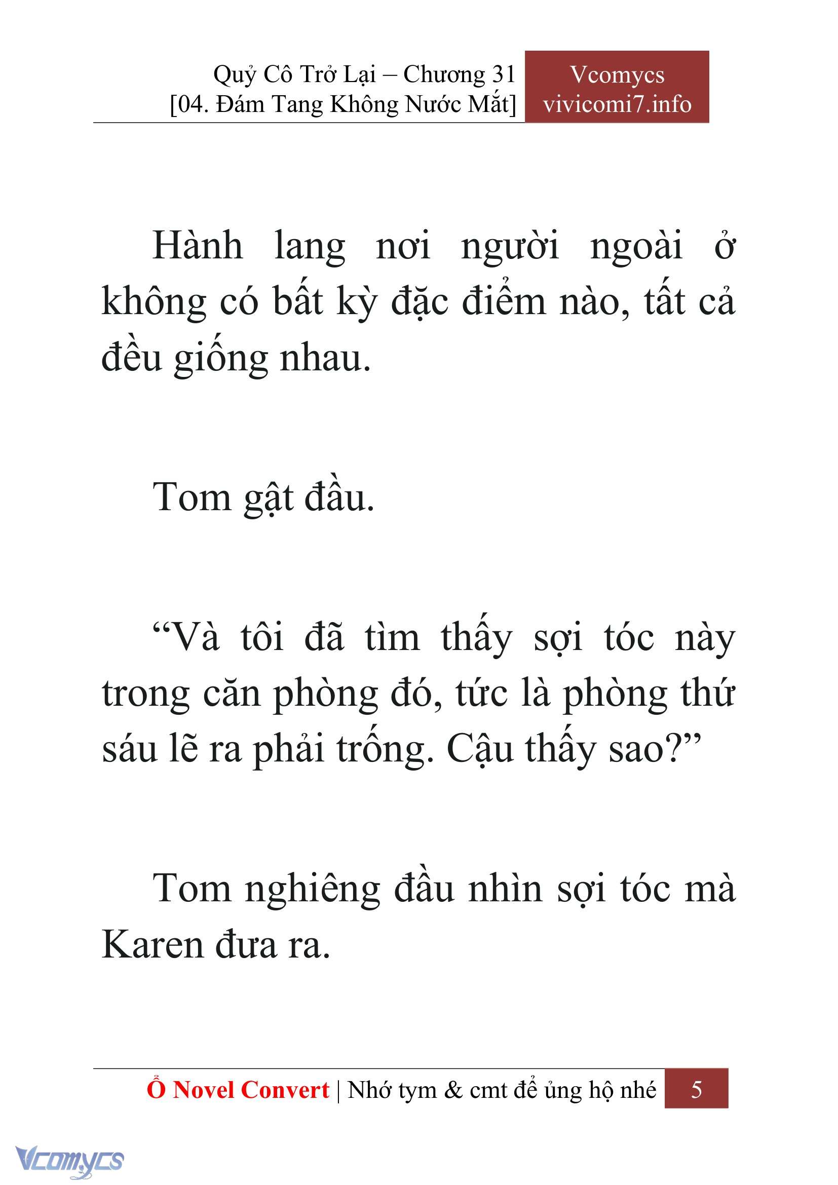 [Novel] Quý Cô Trở Lại Chap 31 - Trang 2
