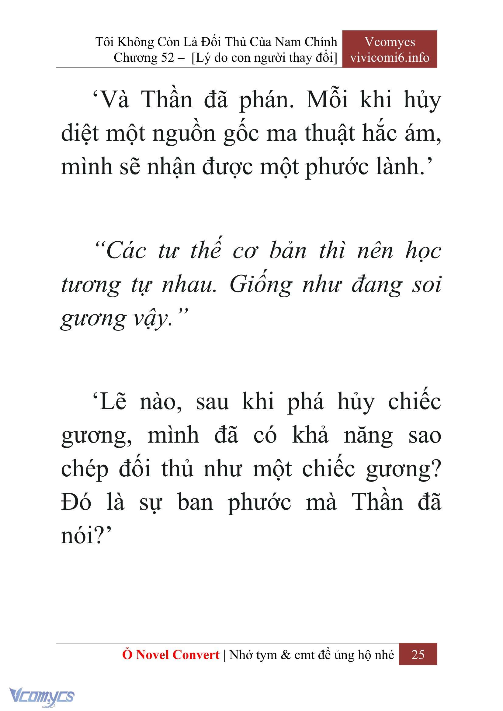 [Novel] Tôi Không Còn Là Đối Thủ Của Nam Chính Chap 52 - Trang 2