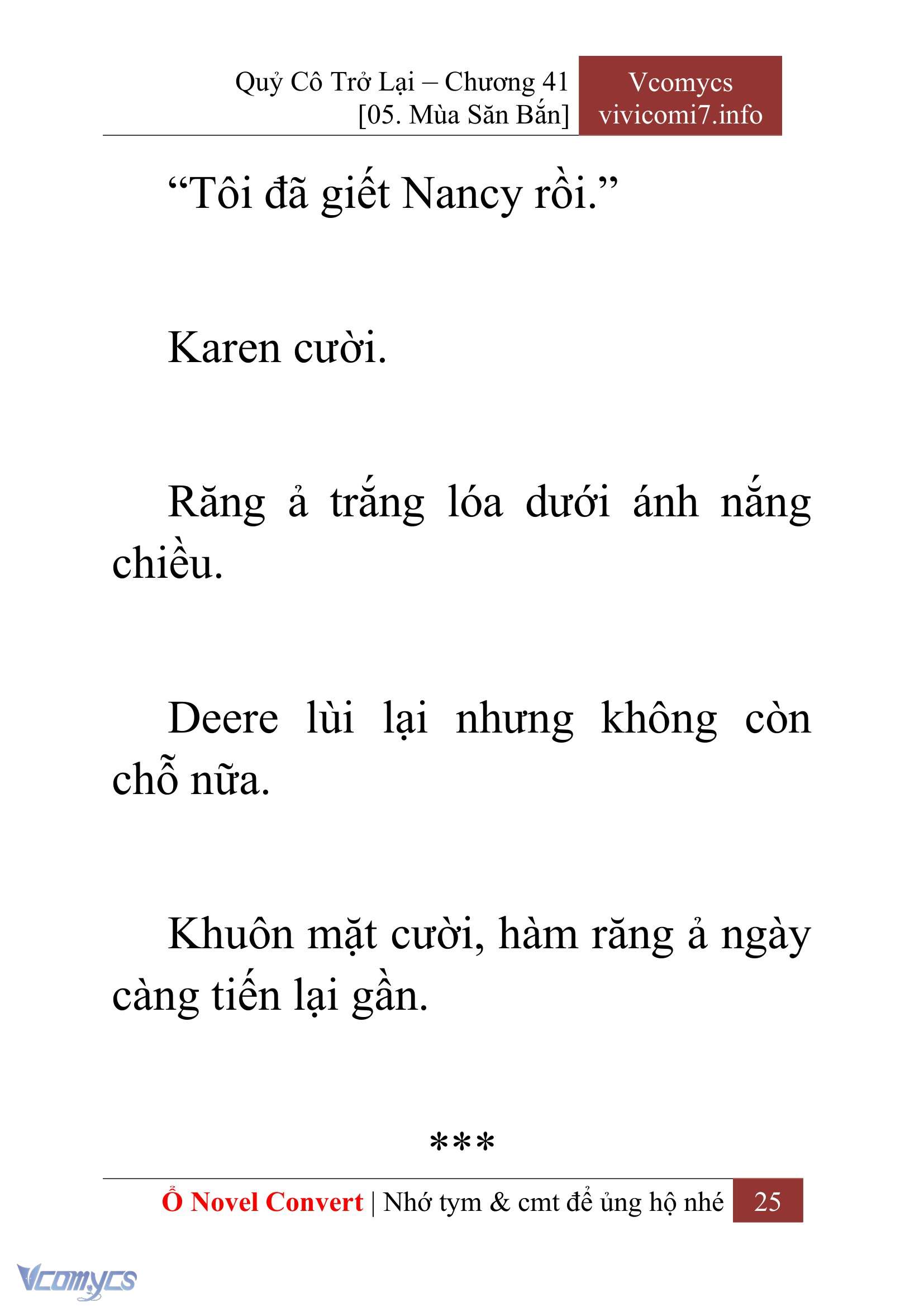 [Novel] Quý Cô Trở Lại Chap 41 - Trang 2