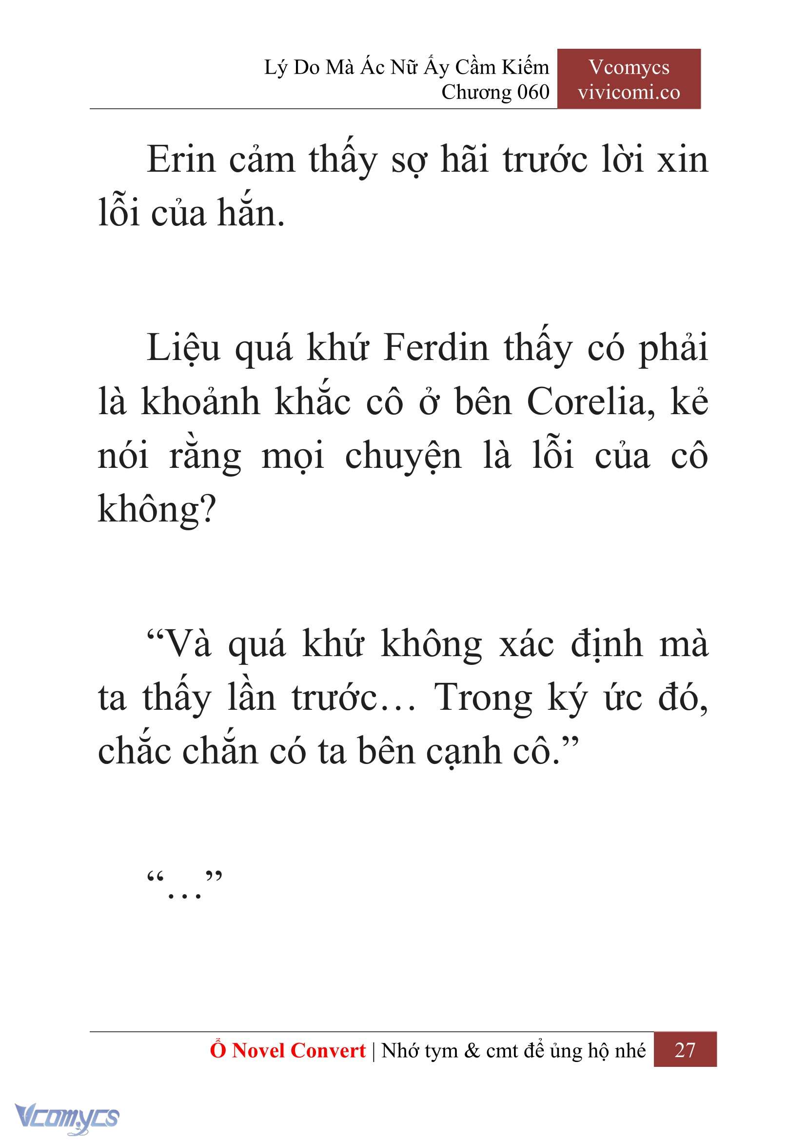 [Novel] Lý Do Mà Ác Nữ Ấy Cầm Kiếm Chap 60 - Trang 2