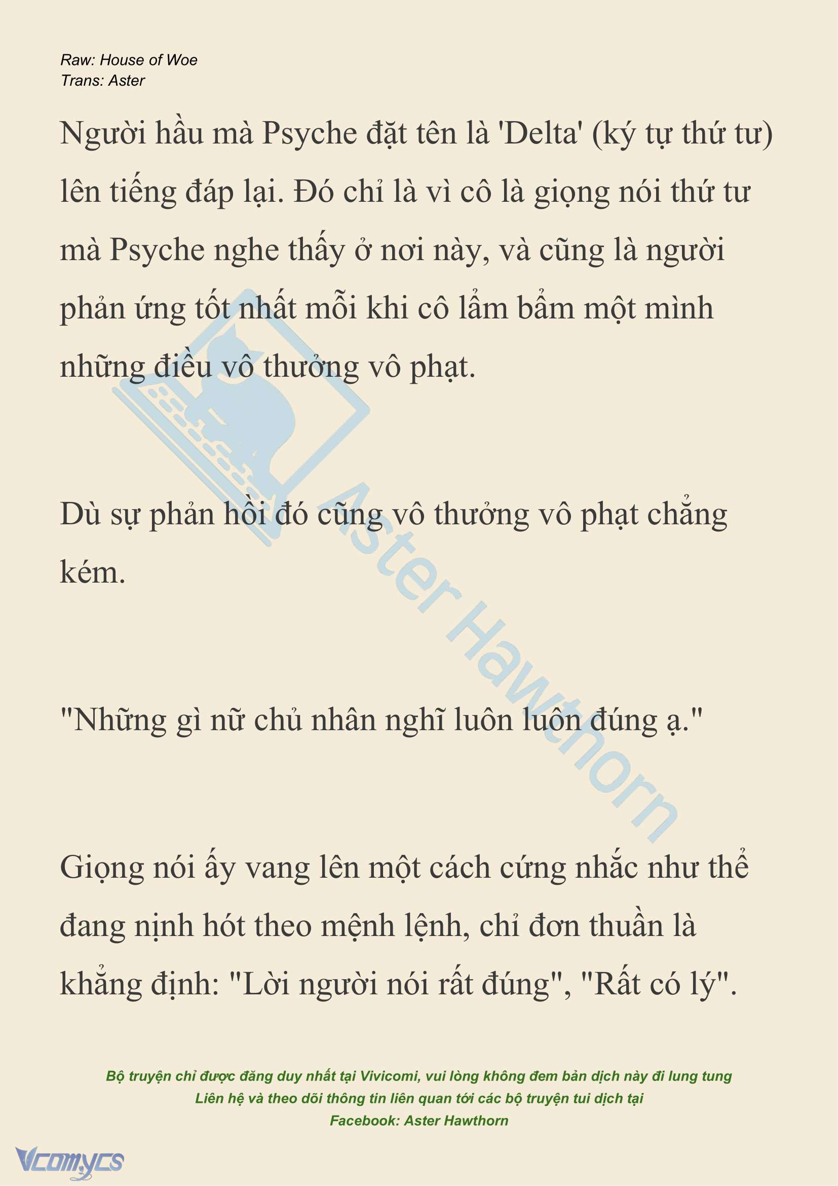 [NOVEL] Dành Cho Các Nữ Thần: Dành cho Psyche Chap 21 - Trang 2