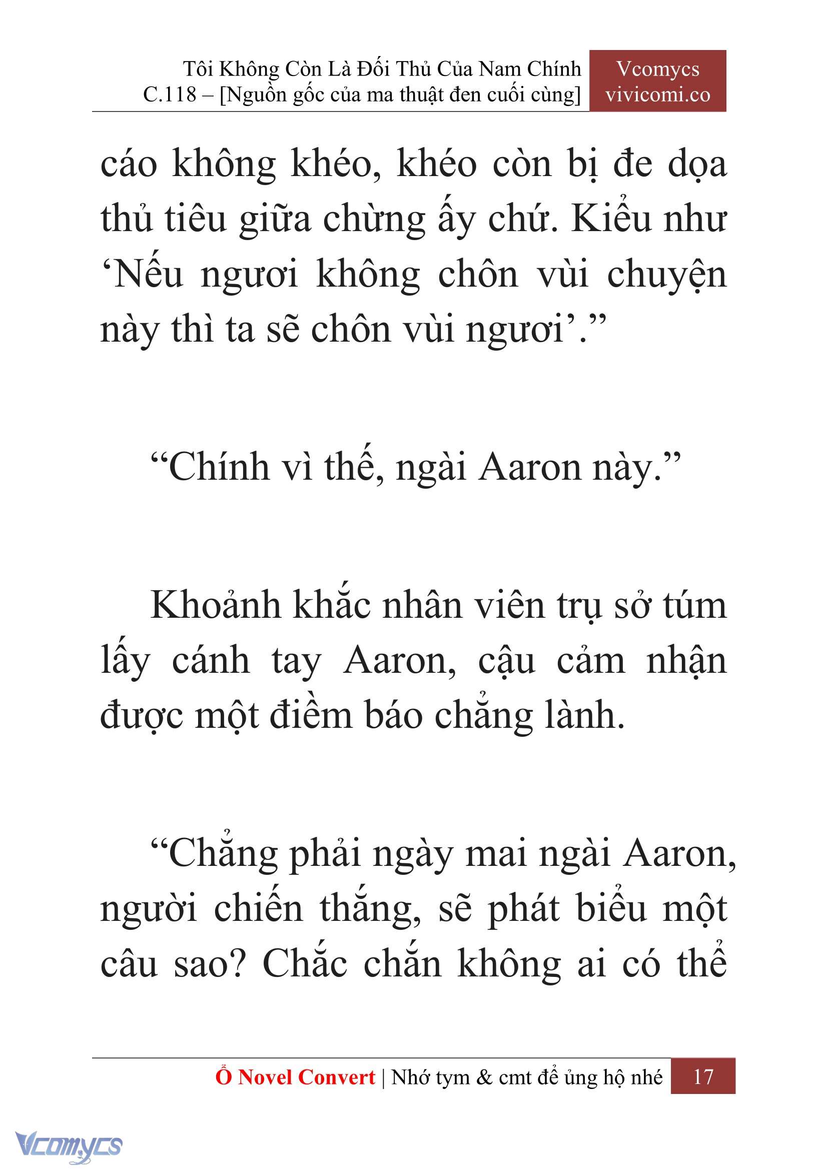 [Novel] Tôi Không Còn Là Đối Thủ Của Nam Chính Chap 118 - Trang 2