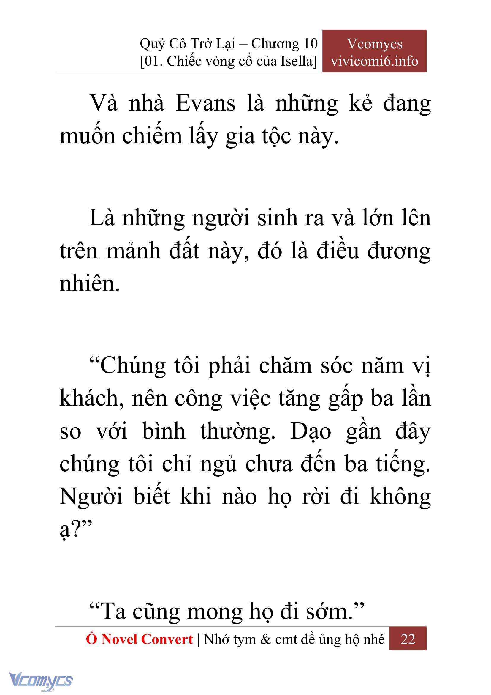 [Novel] Quý Cô Trở Lại Chap 10 - Trang 2