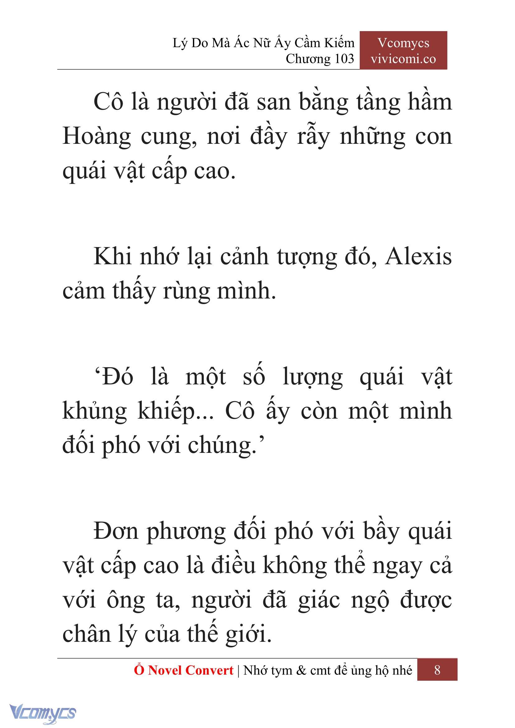[Novel] Lý Do Mà Ác Nữ Ấy Cầm Kiếm Chap 103 - Trang 2