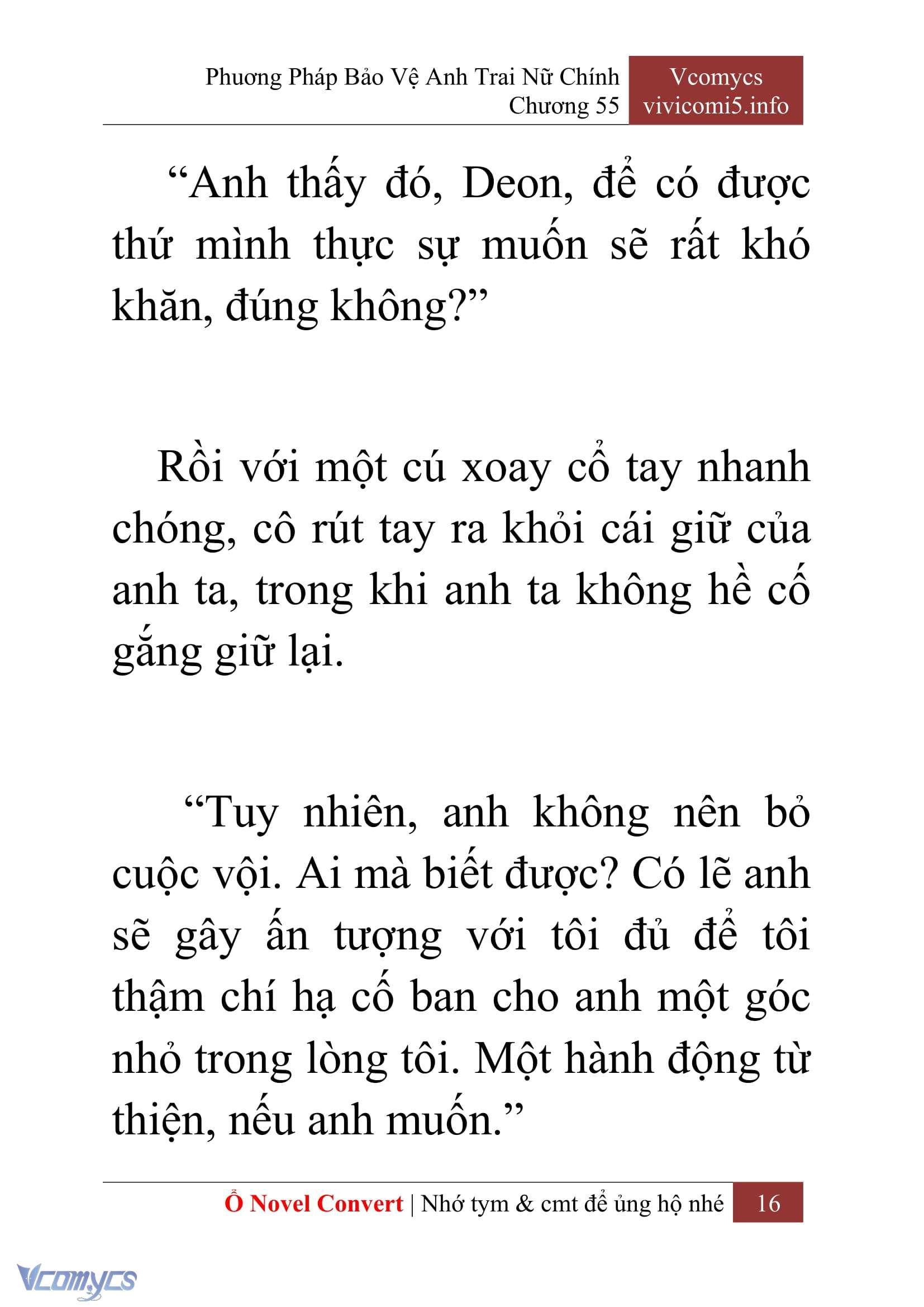 [Novel] Phương Pháp Bảo Vệ Anh Trai Nữ Chính Chap 55 - Trang 2