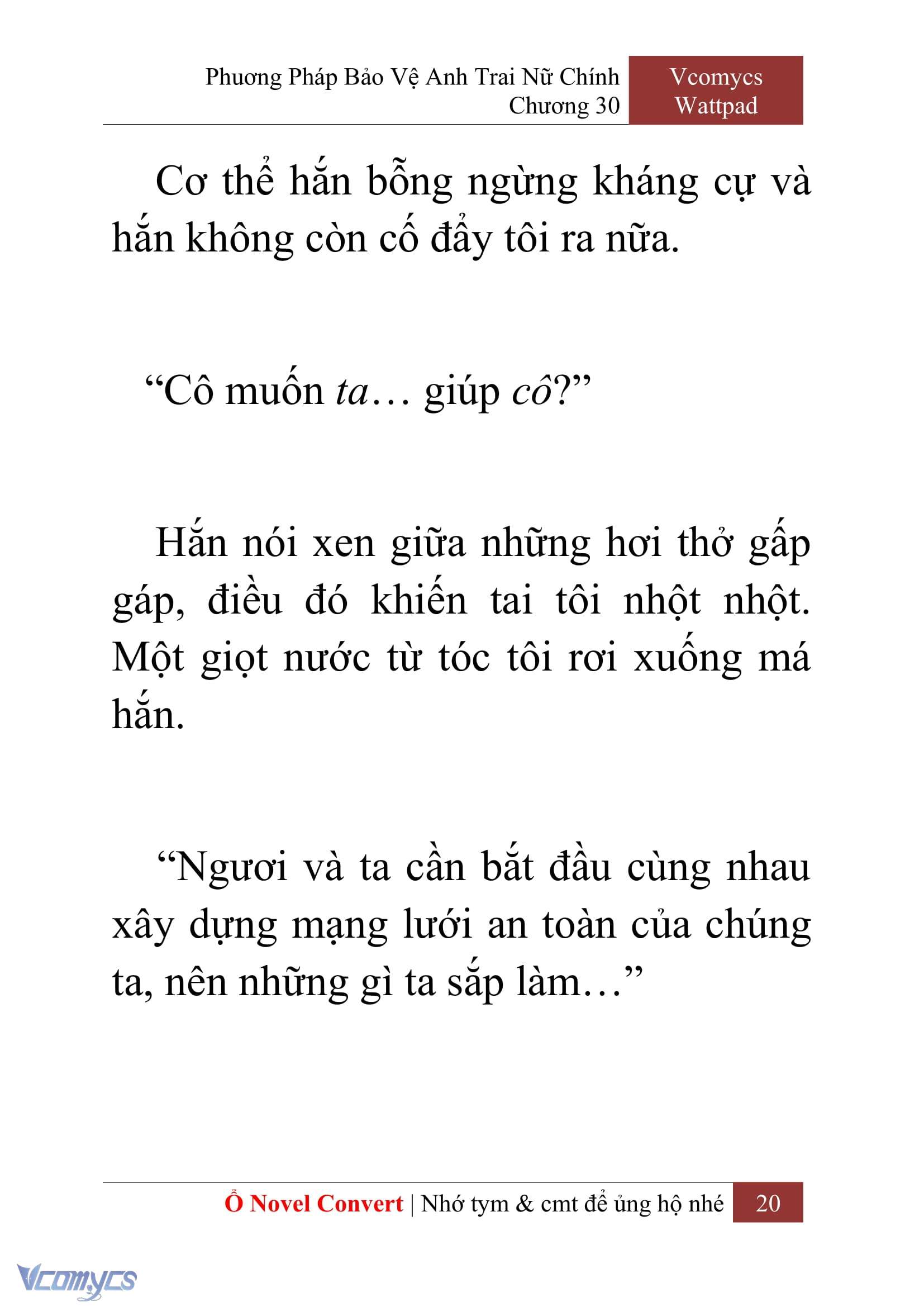 [Novel] Phương Pháp Bảo Vệ Anh Trai Nữ Chính Chap 30 - Trang 2