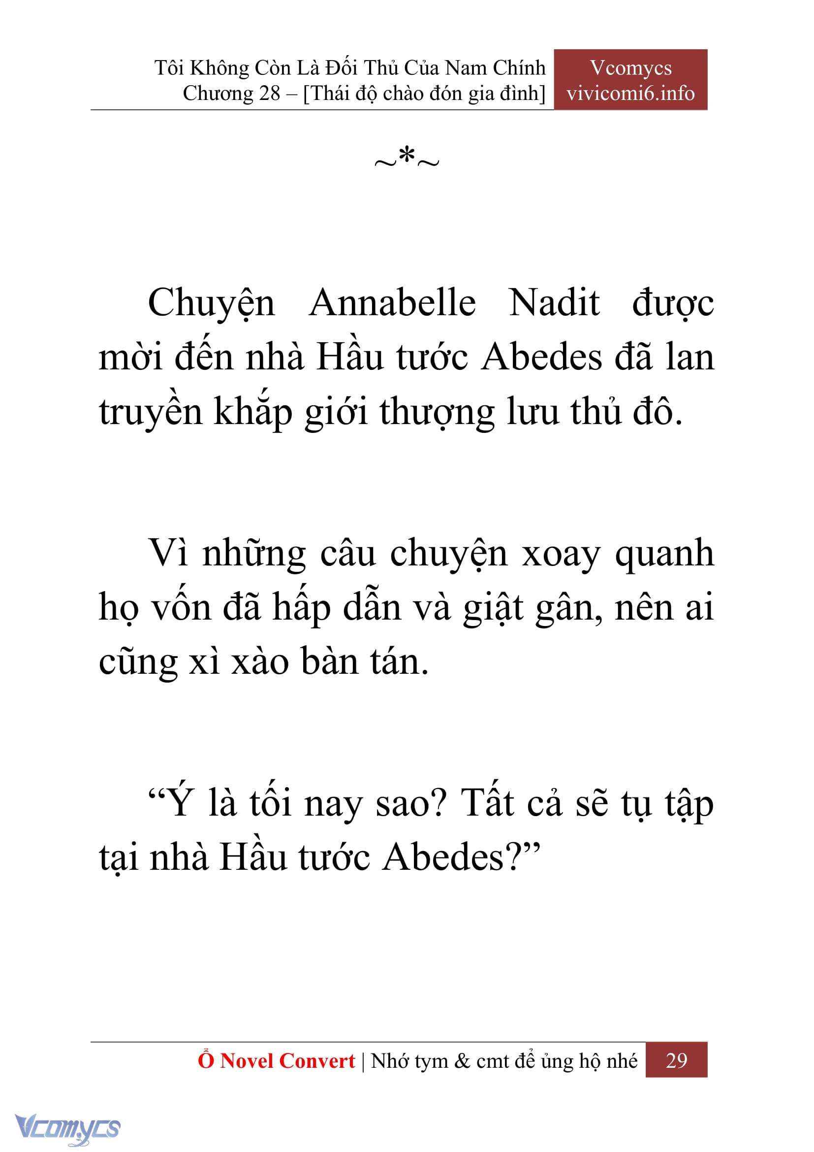 [Novel] Tôi Không Còn Là Đối Thủ Của Nam Chính Chap 28 - Trang 2