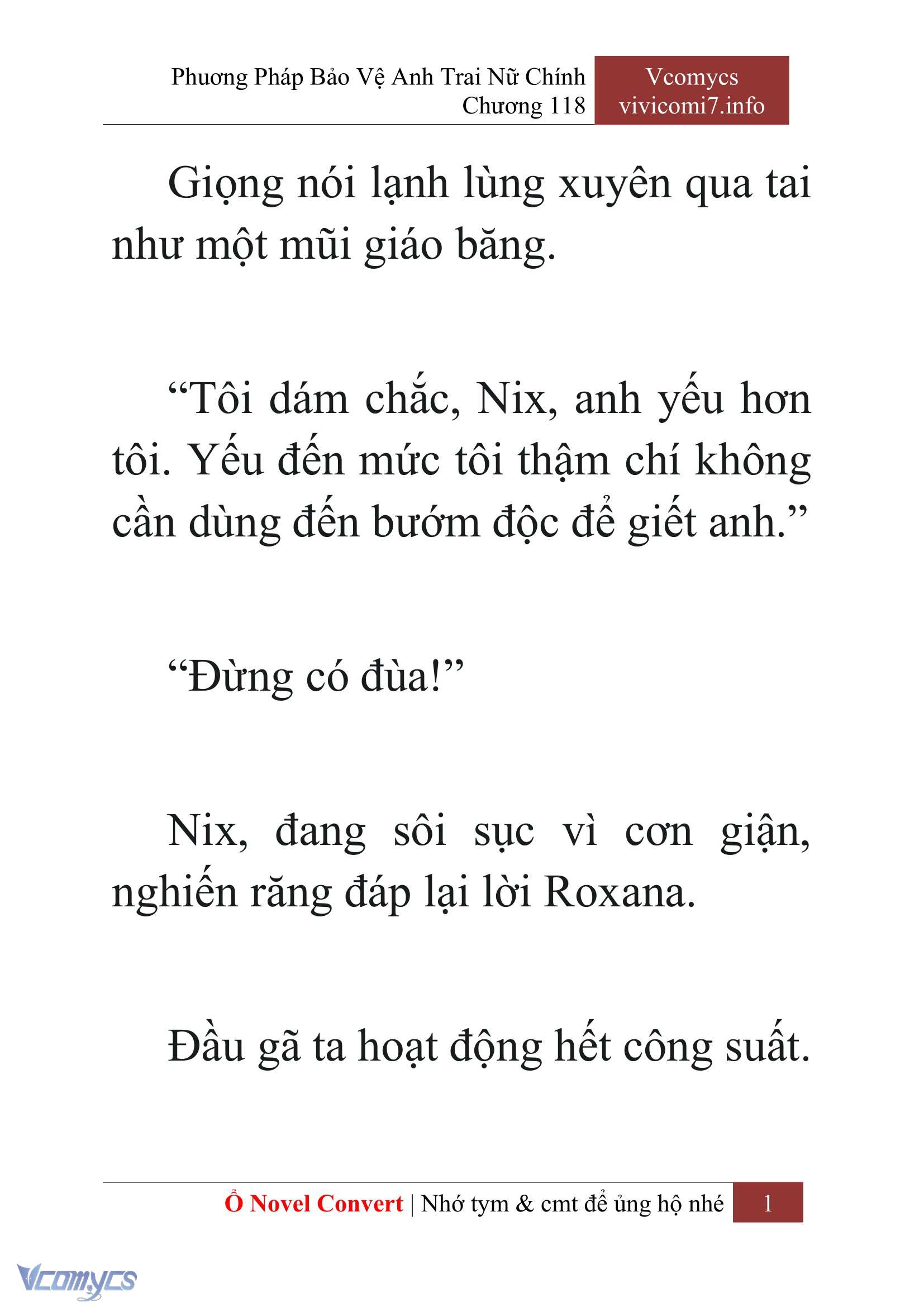 [Novel] Phương Pháp Bảo Vệ Anh Trai Nữ Chính Chap 118 - Trang 2