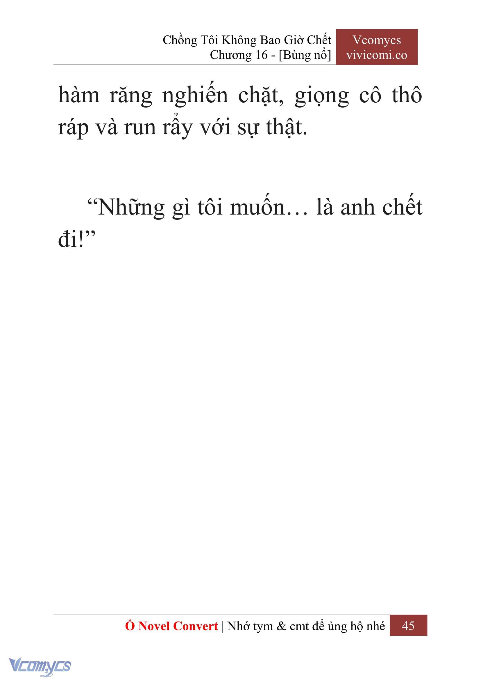 [Novel] Chồng Tôi Không Bao Giờ Chết Chap 16 - Trang 2