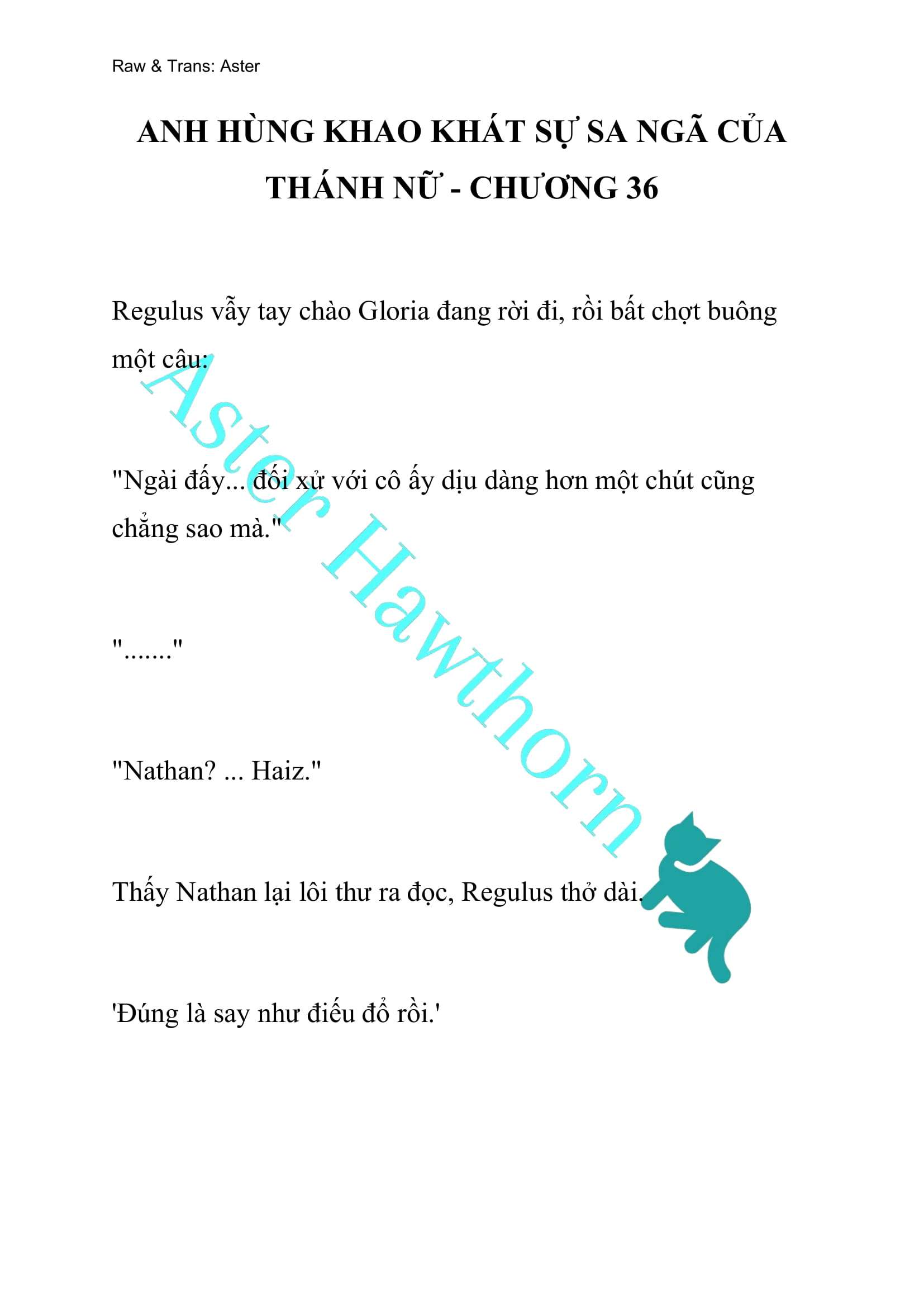 [NOVEL] Anh Hùng Khao Khát Sự Sa Ngã Của Thánh Nữ Chap 36 - Trang 2