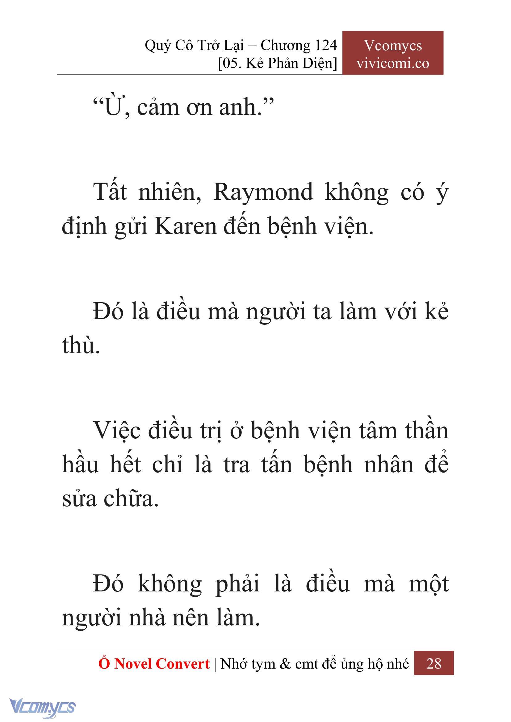 [Novel] Quý Cô Trở Lại Chap 124 - Trang 2