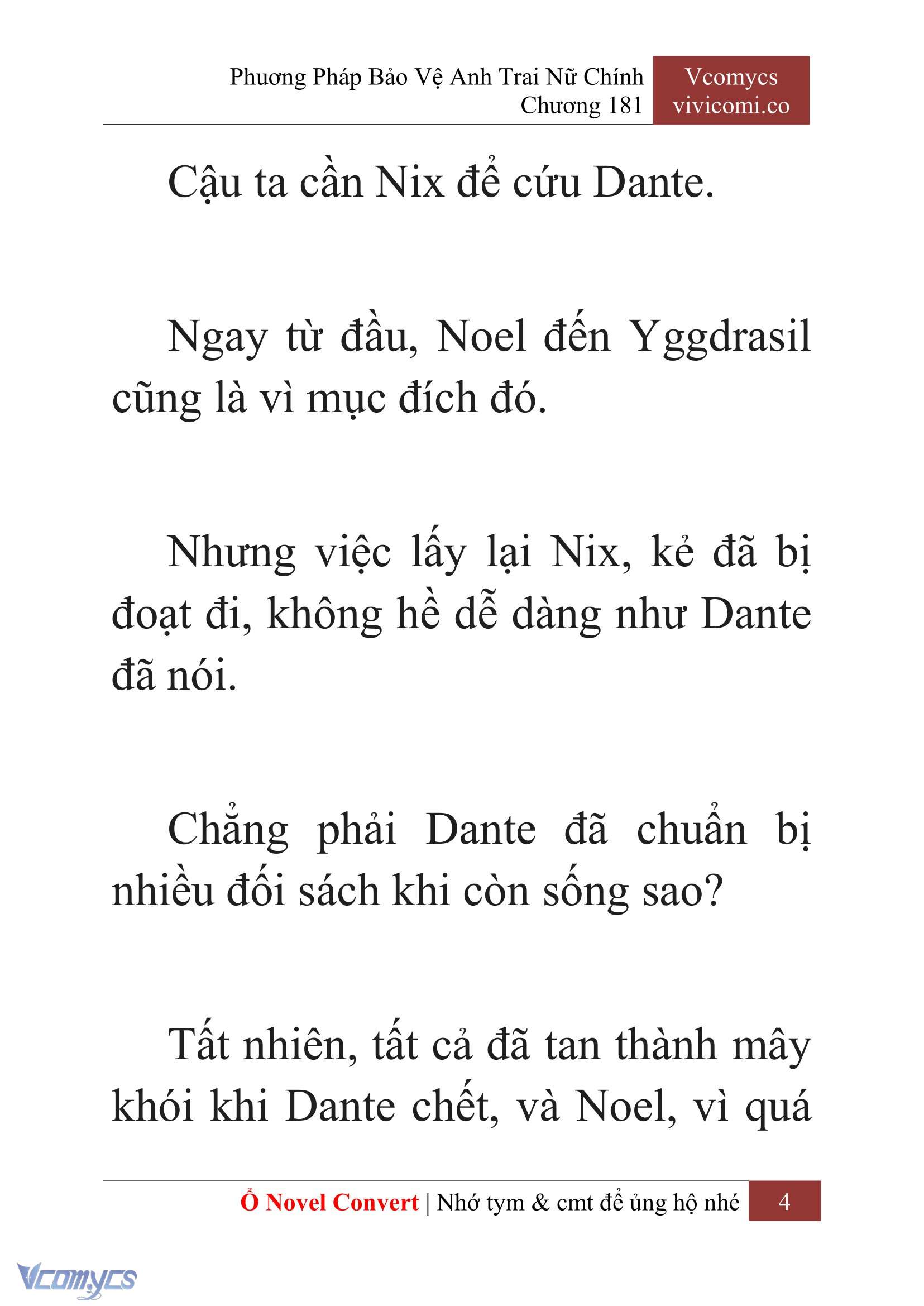 [Novel] Phương Pháp Bảo Vệ Anh Trai Nữ Chính Chap 181 - Trang 2