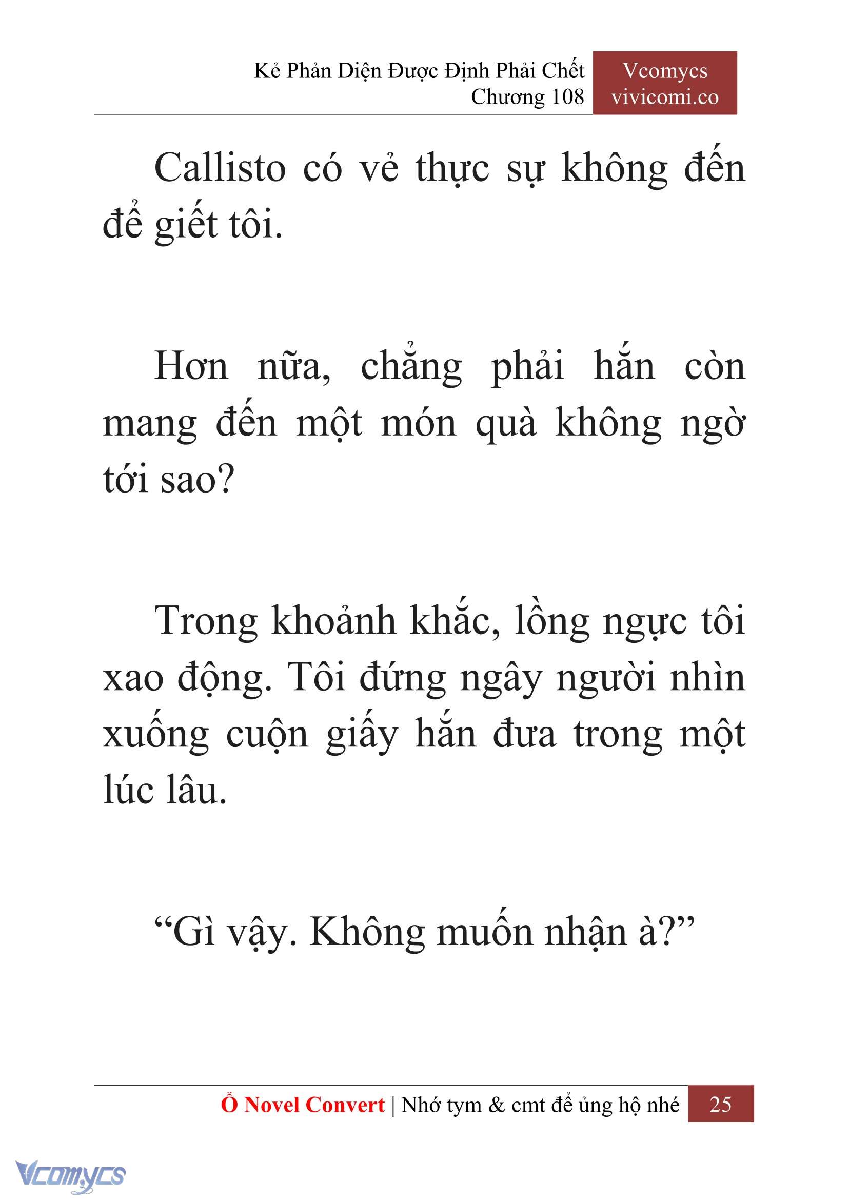 [Novel] Kẻ Phản Diện Được Định Phải Chết Chap 108 - Next Chap 109