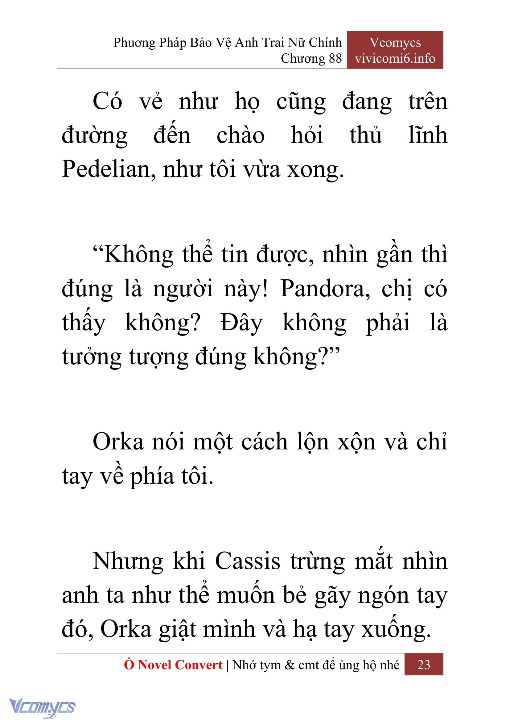 [Novel] Phương Pháp Bảo Vệ Anh Trai Nữ Chính Chap 88 - Trang 2
