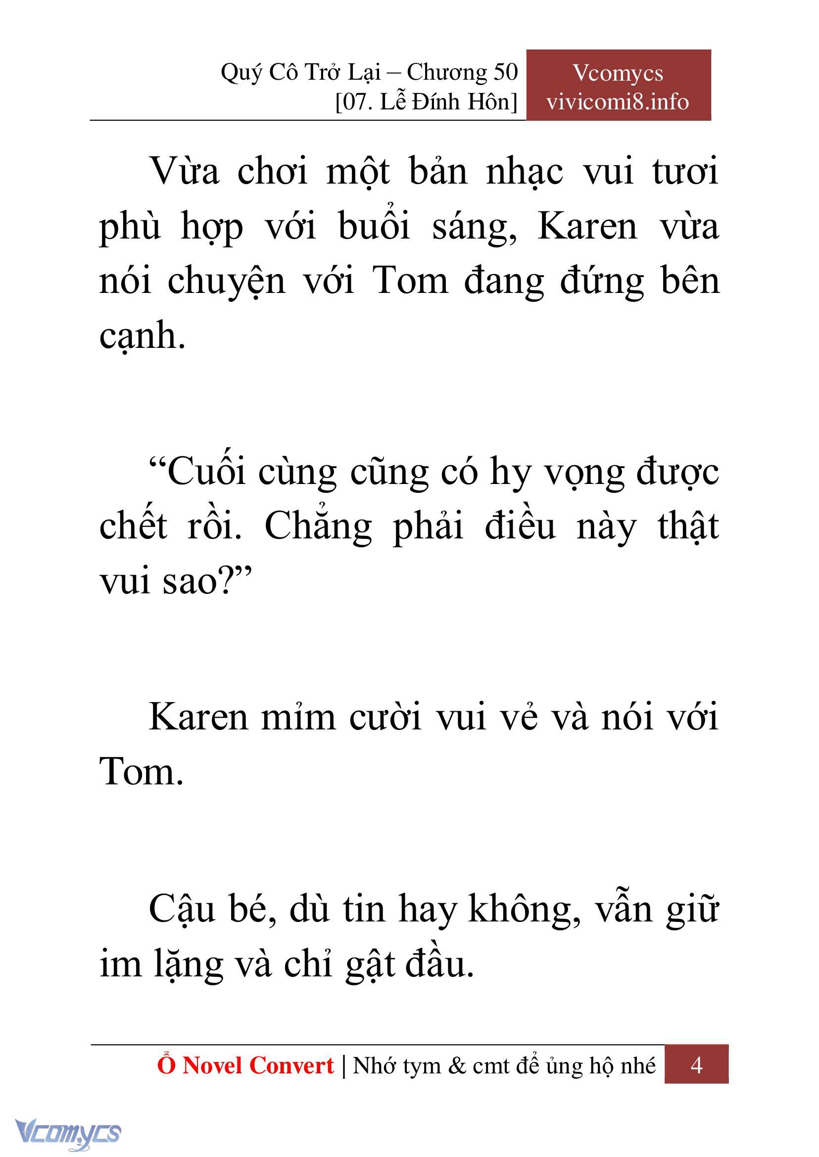 [Novel] Quý Cô Trở Lại Chap 50 - Trang 2