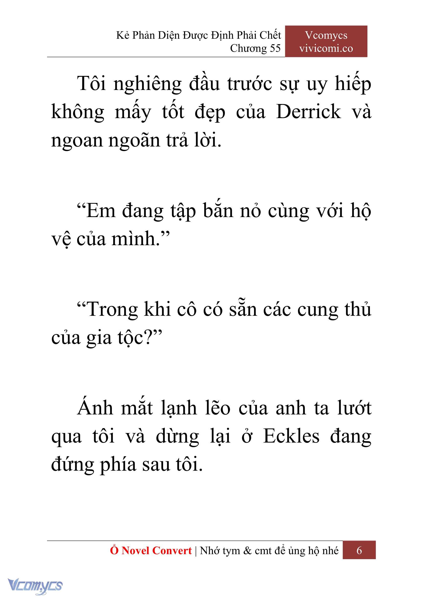 [Novel] Kẻ Phản Diện Được Định Phải Chết Chap 55 - Next Chap 56