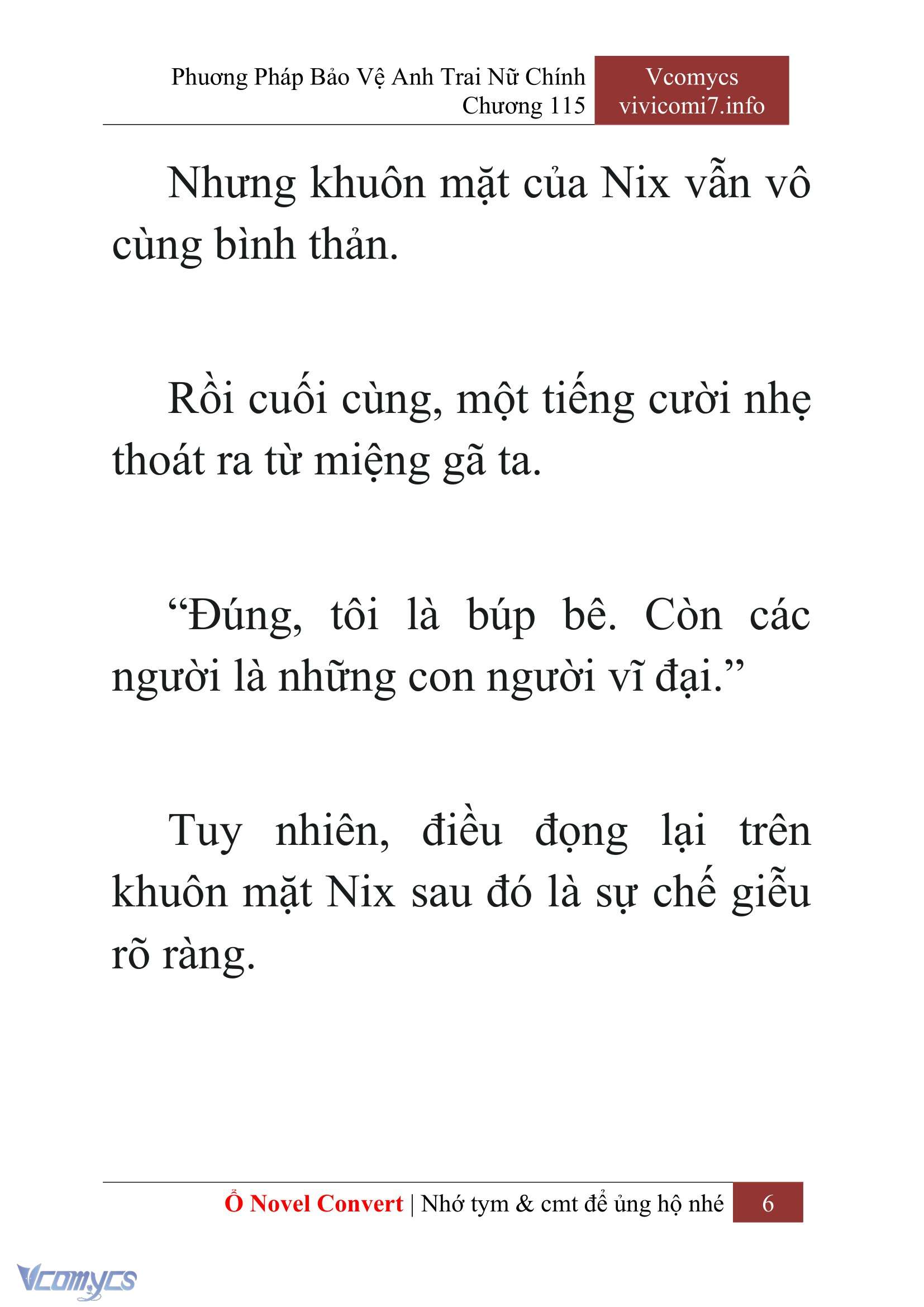 [Novel] Phương Pháp Bảo Vệ Anh Trai Nữ Chính Chap 115 - Trang 2