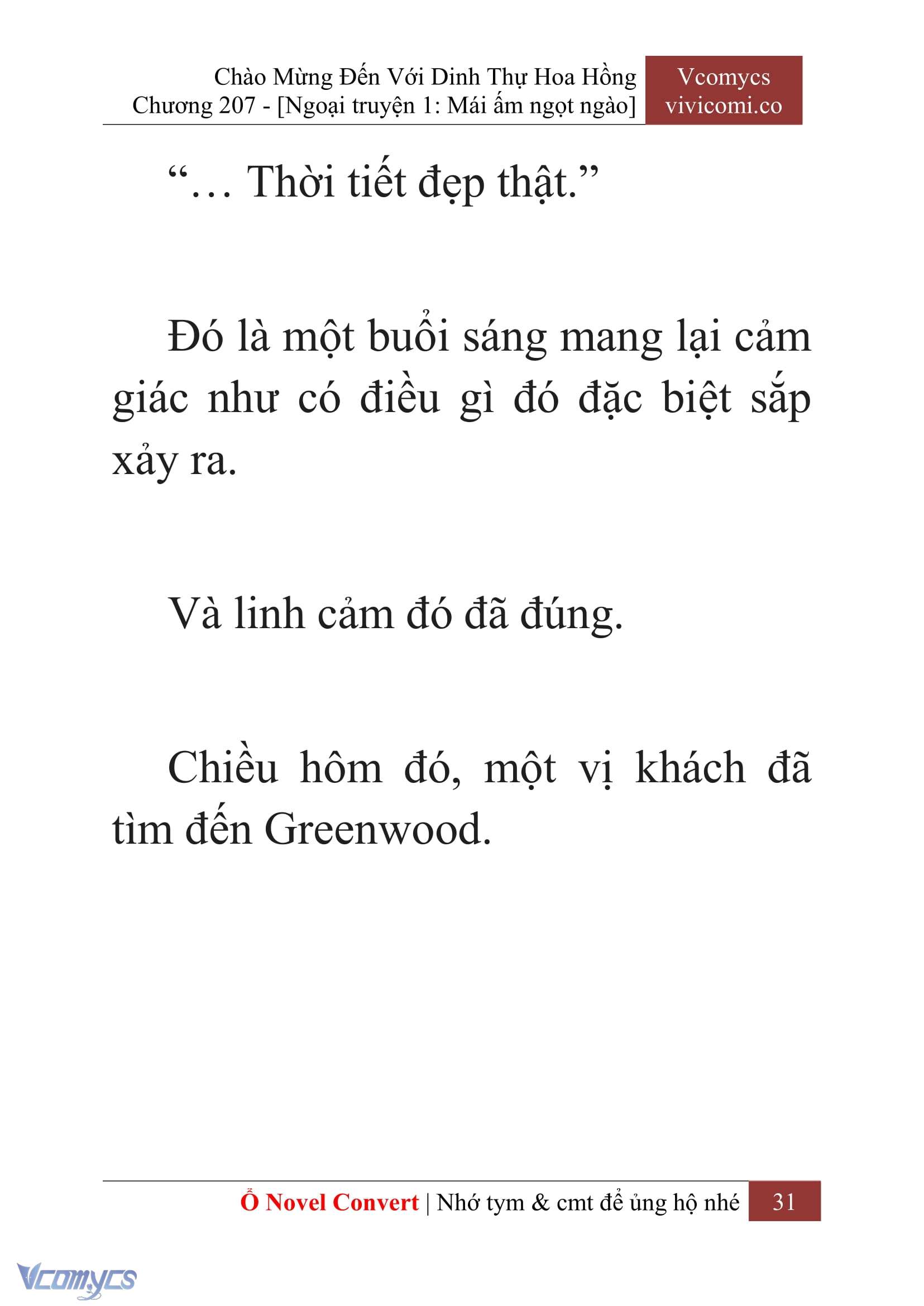 [Novel] Chào Mừng Đến Với Dinh Thự Hoa Hồng Chap 207 - Trang 2
