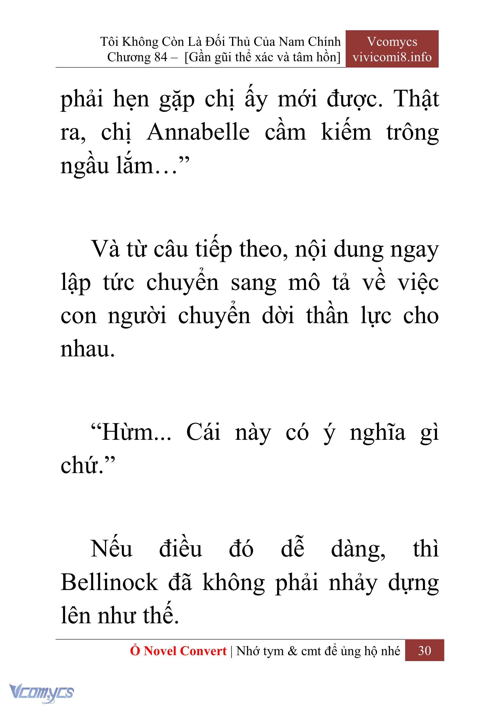 [Novel] Tôi Không Còn Là Đối Thủ Của Nam Chính Chap 84 - Trang 2
