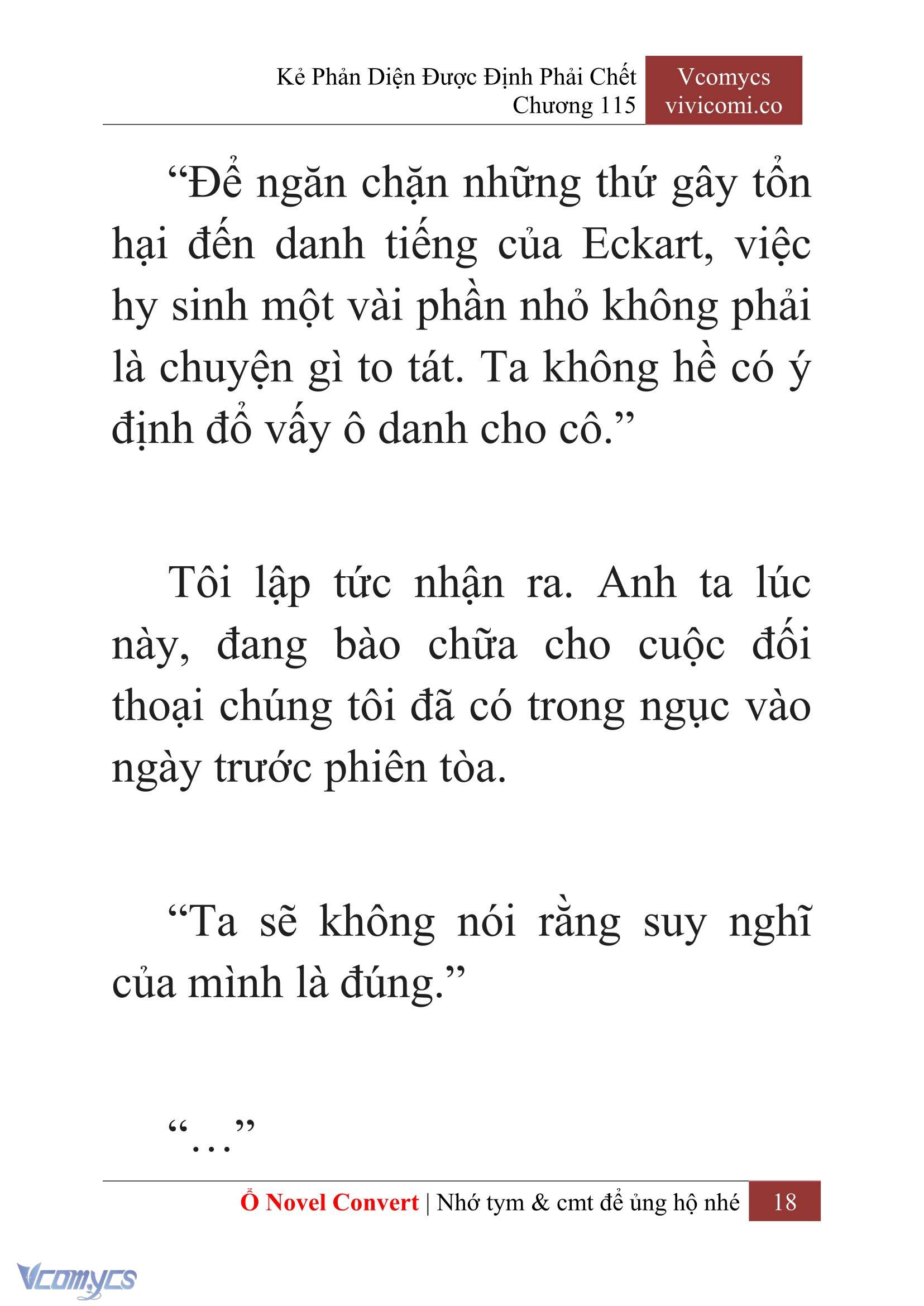 [Novel] Kẻ Phản Diện Được Định Phải Chết Chap 115 - Trang 2