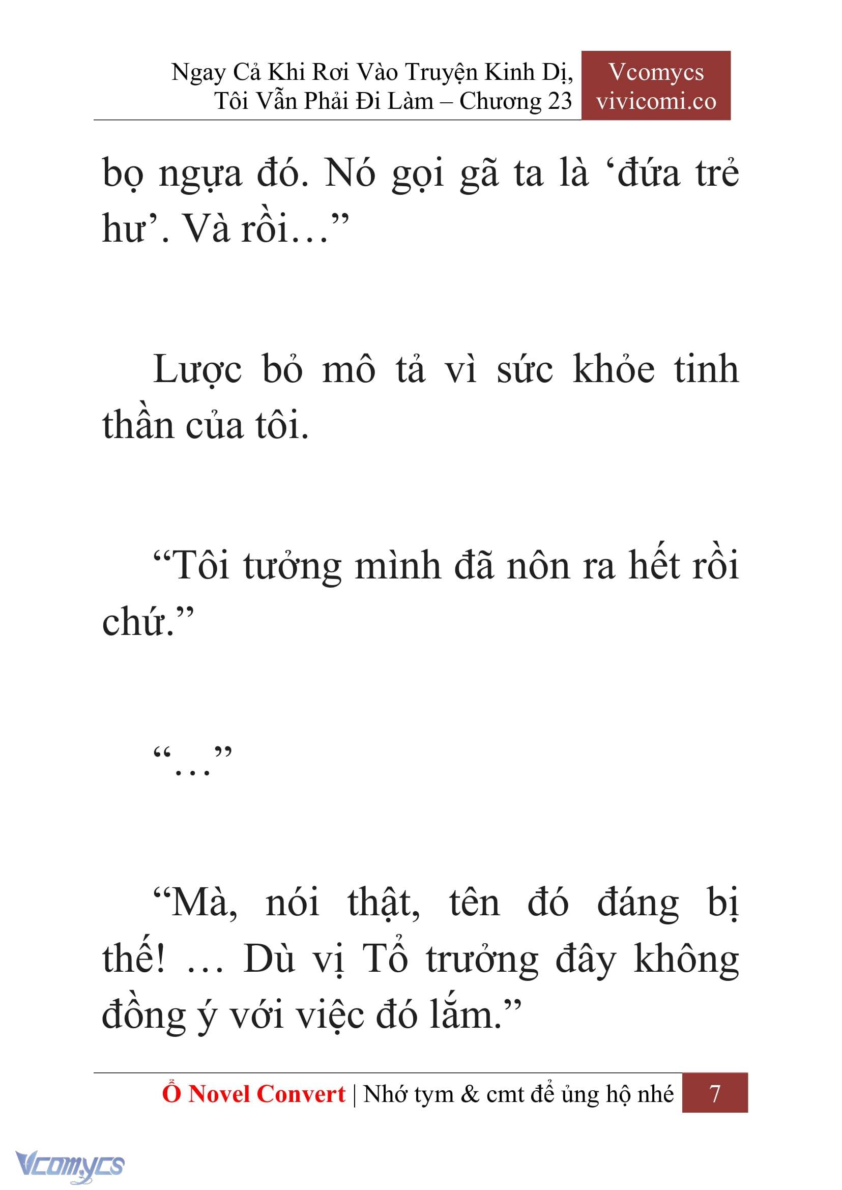 [Novel] Ngay Cả Khi Rơi Vào Truyện Kinh Dị, Tôi Vẫn Phải Đi Làm Chap 23 - Trang 2