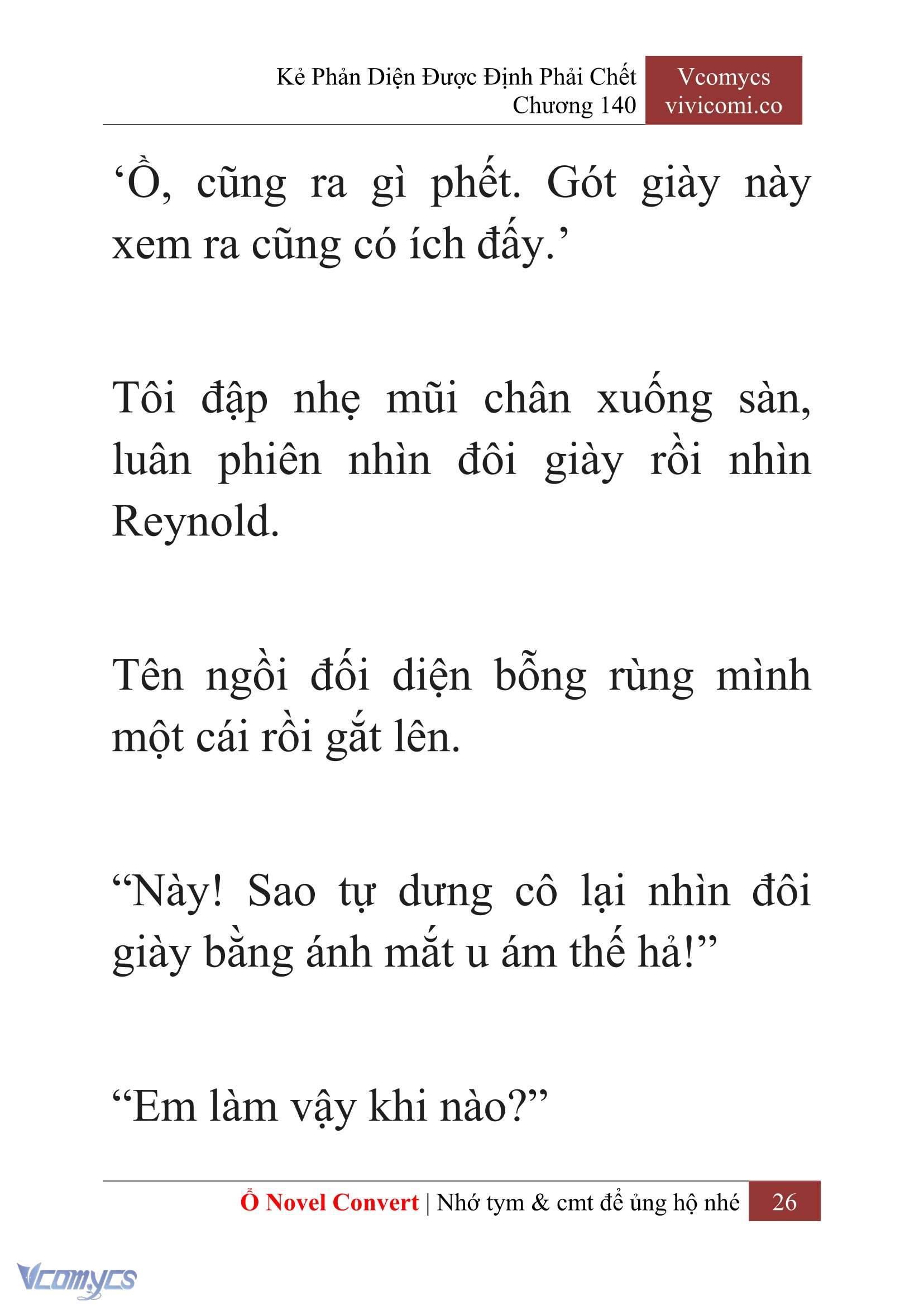 [Novel] Kẻ Phản Diện Được Định Phải Chết Chap 140 - Trang 2