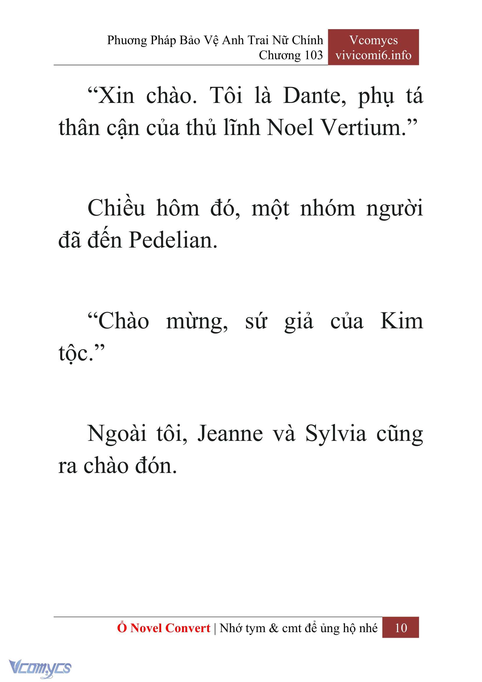 [Novel] Phương Pháp Bảo Vệ Anh Trai Nữ Chính Chap 103 - Trang 2