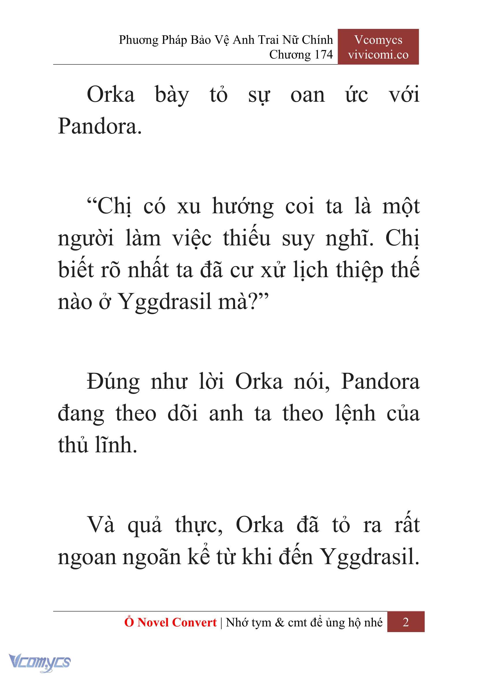 [Novel] Phương Pháp Bảo Vệ Anh Trai Nữ Chính Chap 174 - Trang 2
