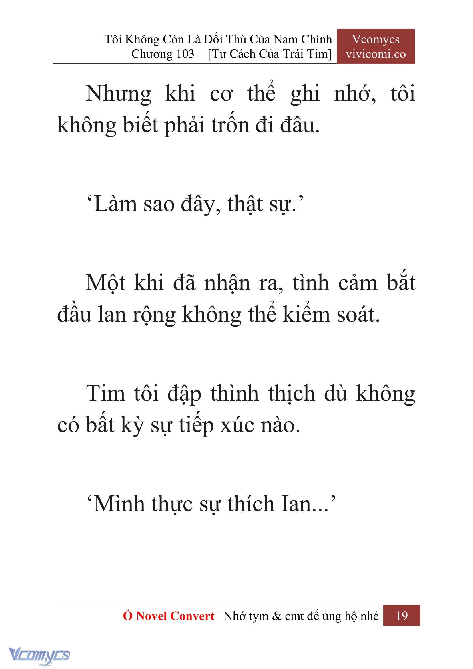 [Novel] Tôi Không Còn Là Đối Thủ Của Nam Chính Chap 103 - Trang 2