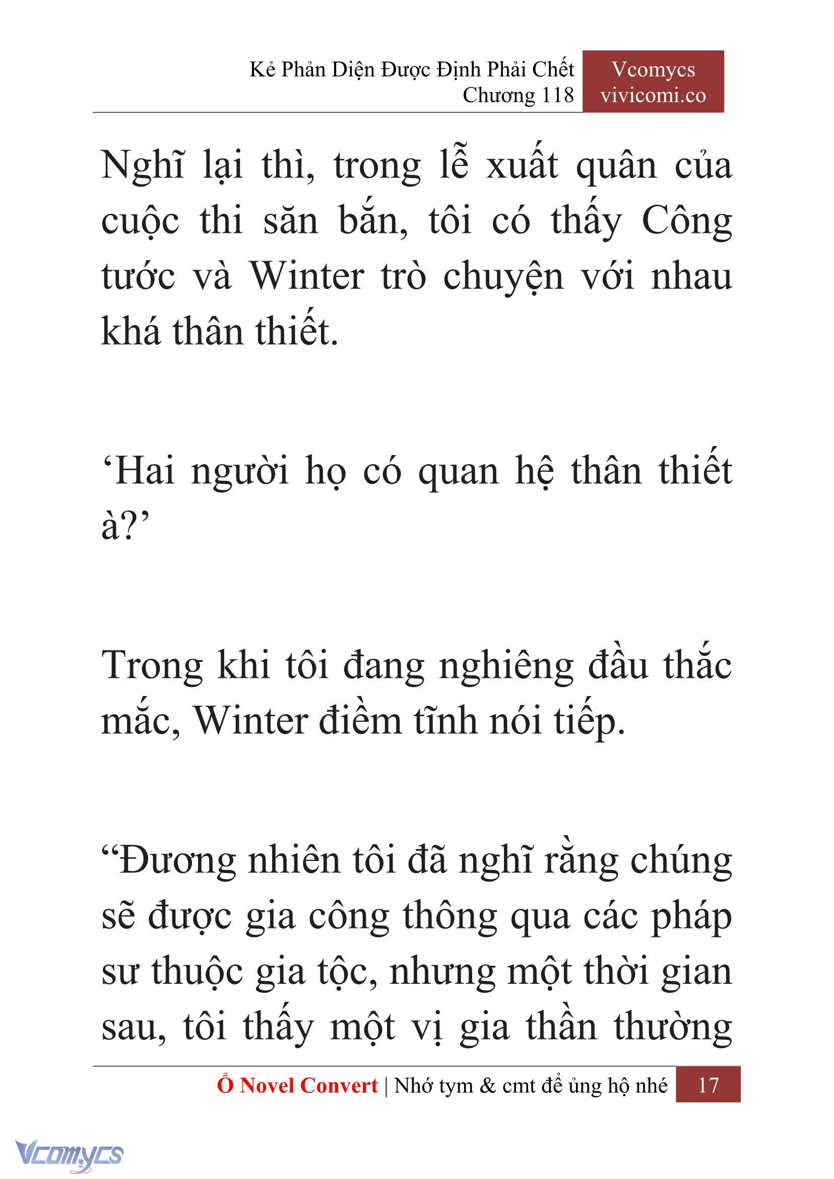 [Novel] Kẻ Phản Diện Được Định Phải Chết Chap 118 - Trang 2