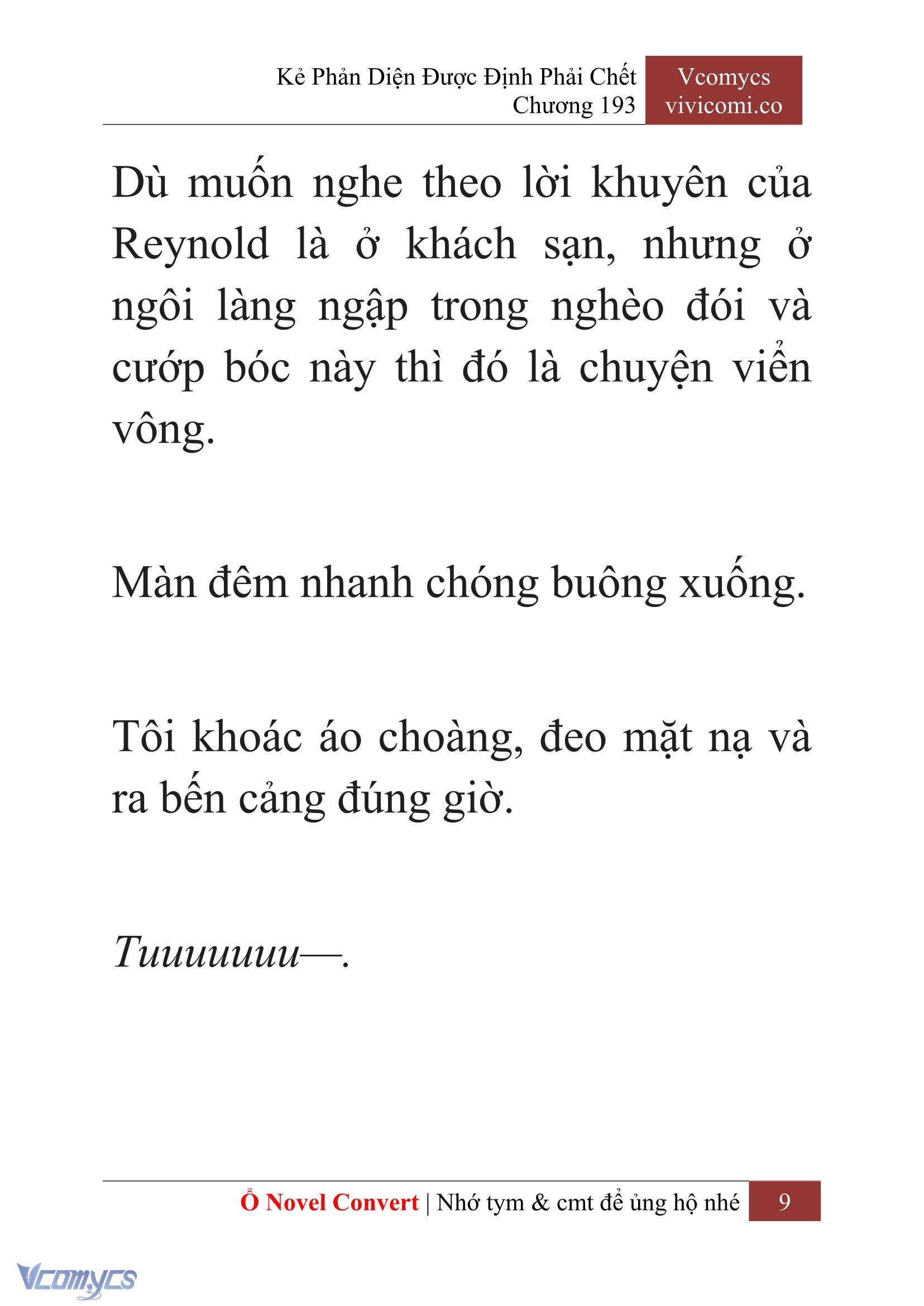 [Novel] Kẻ Phản Diện Được Định Phải Chết Chap 193 - Trang 2