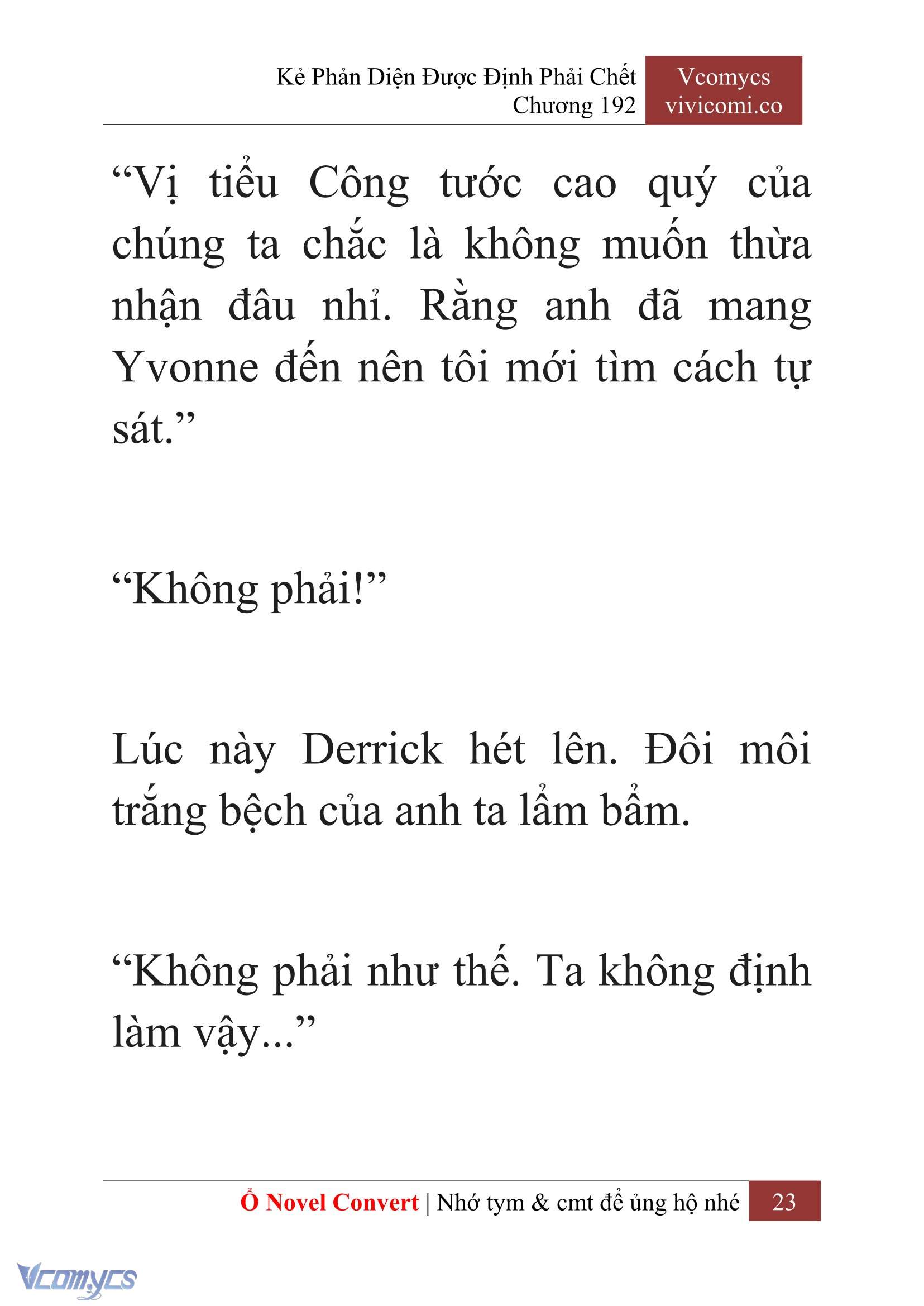 [Novel] Kẻ Phản Diện Được Định Phải Chết Chap 192 - Trang 2