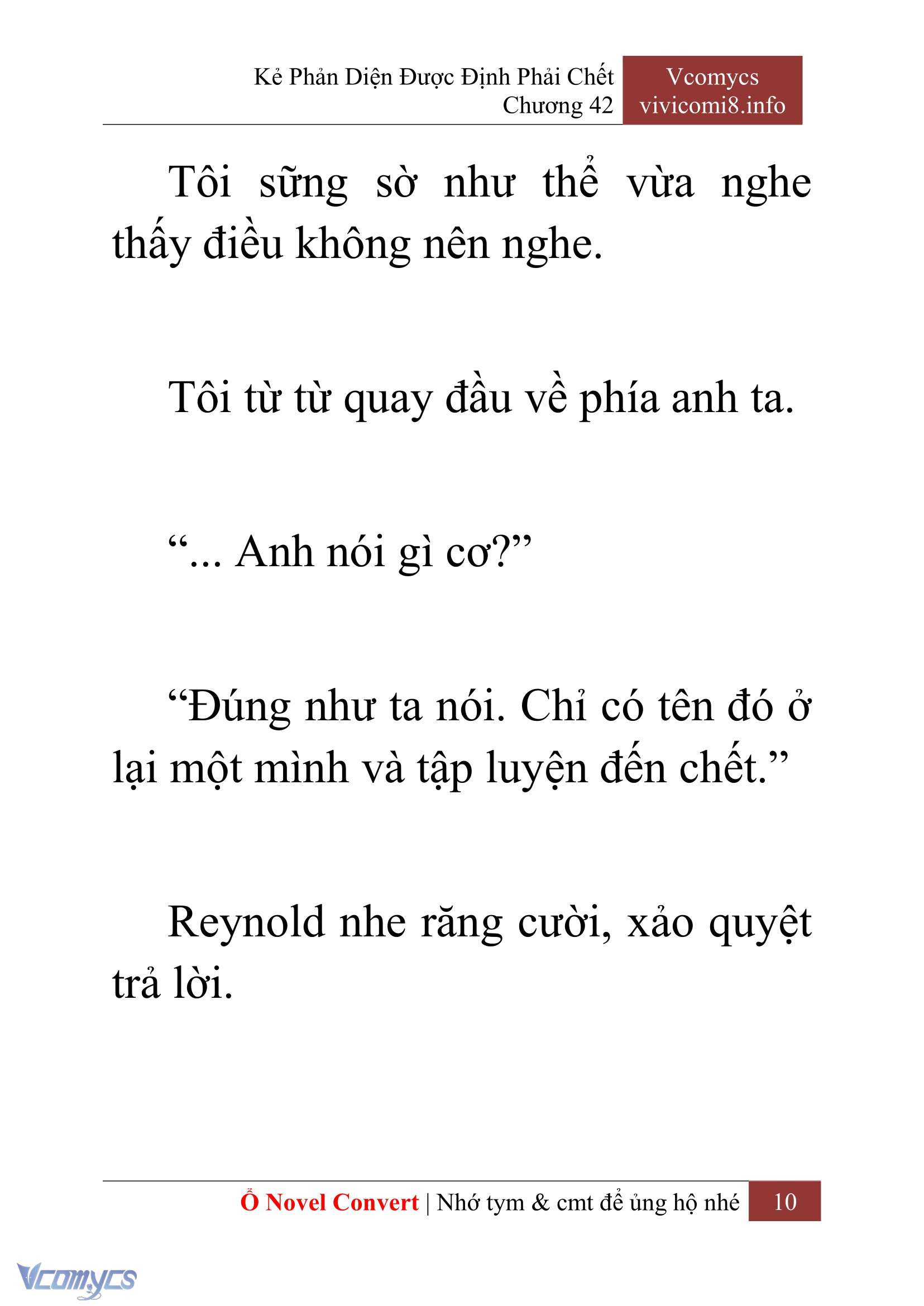 [Novel] Kẻ Phản Diện Được Định Phải Chết Chap 42 - Next Chap 43