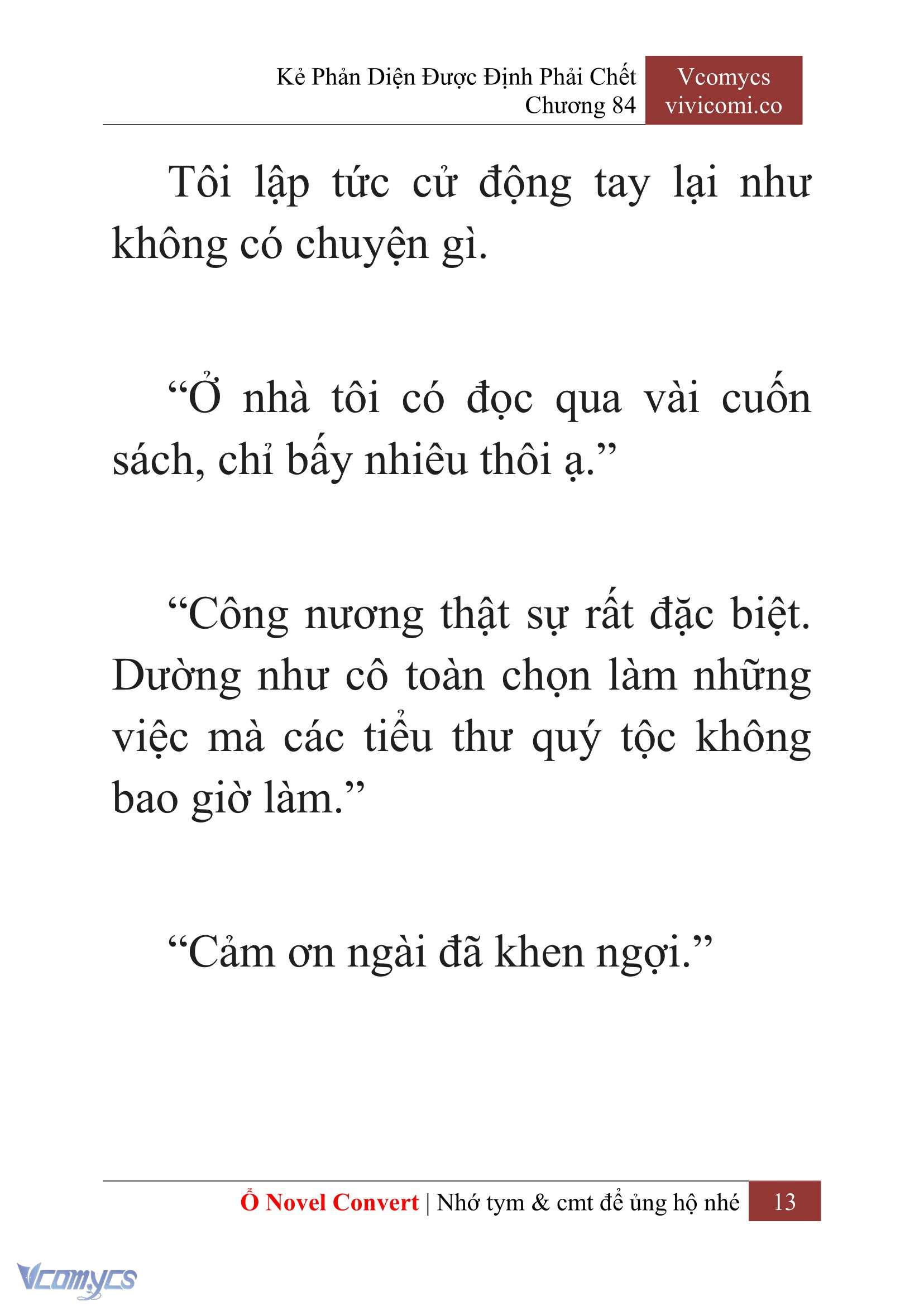 [Novel] Kẻ Phản Diện Được Định Phải Chết Chap 84 - Trang 2