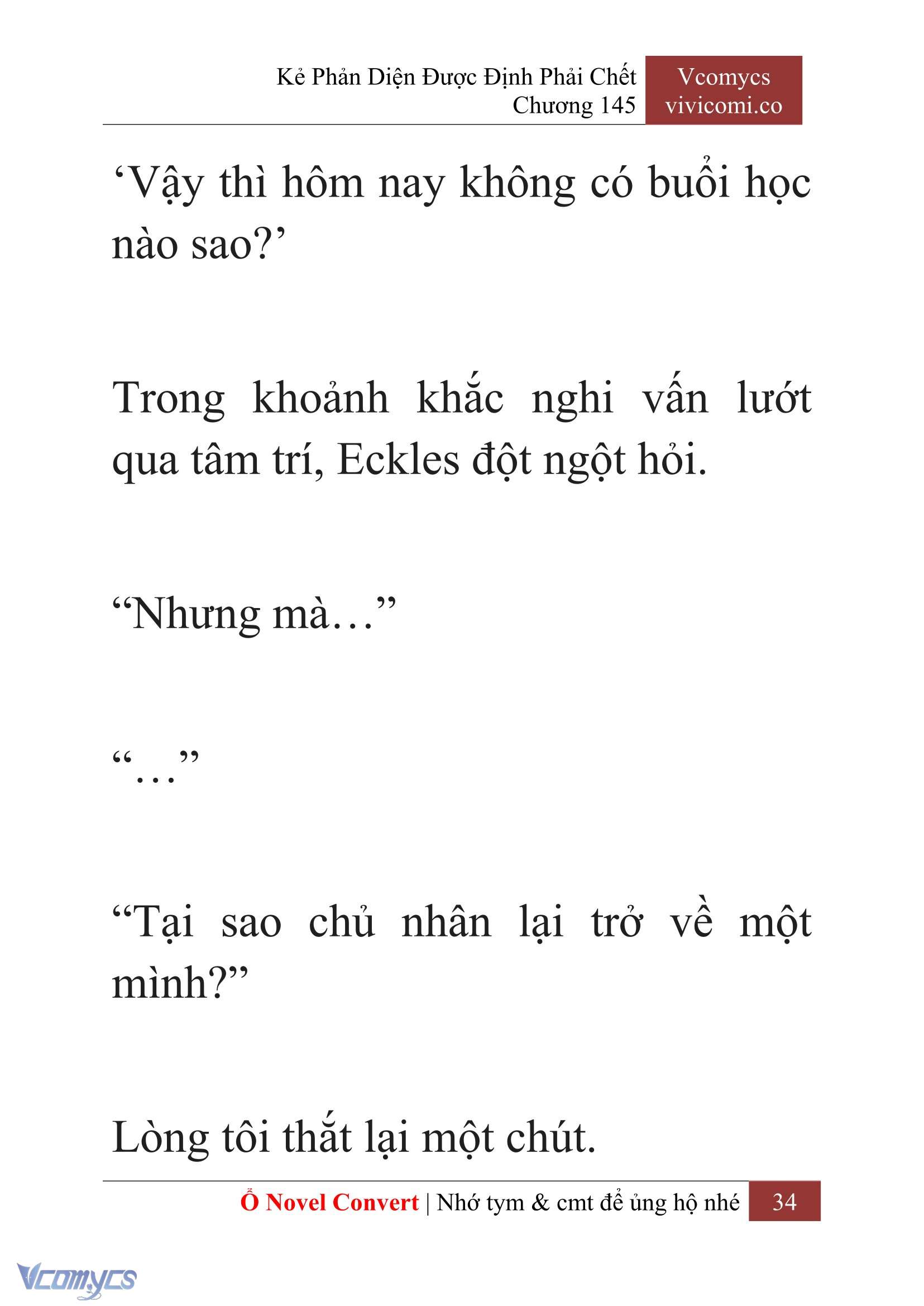 [Novel] Kẻ Phản Diện Được Định Phải Chết Chap 145 - Trang 2