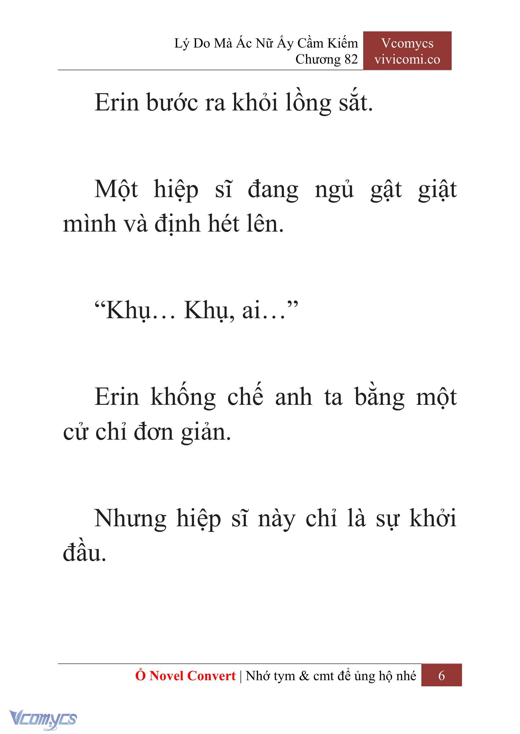 [Novel] Lý Do Mà Ác Nữ Ấy Cầm Kiếm Chap 82 - Next Chap 83
