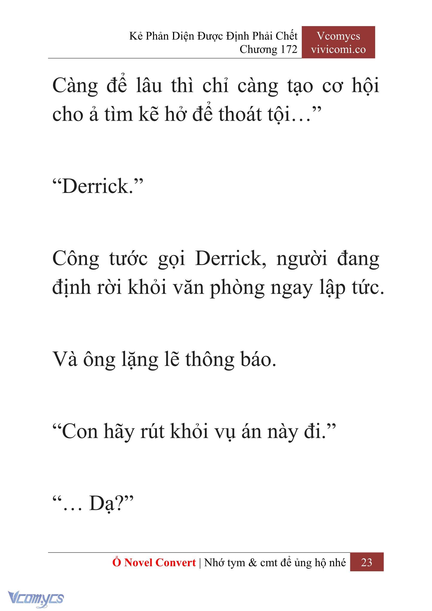 [Novel] Kẻ Phản Diện Được Định Phải Chết Chap 172 - Trang 2