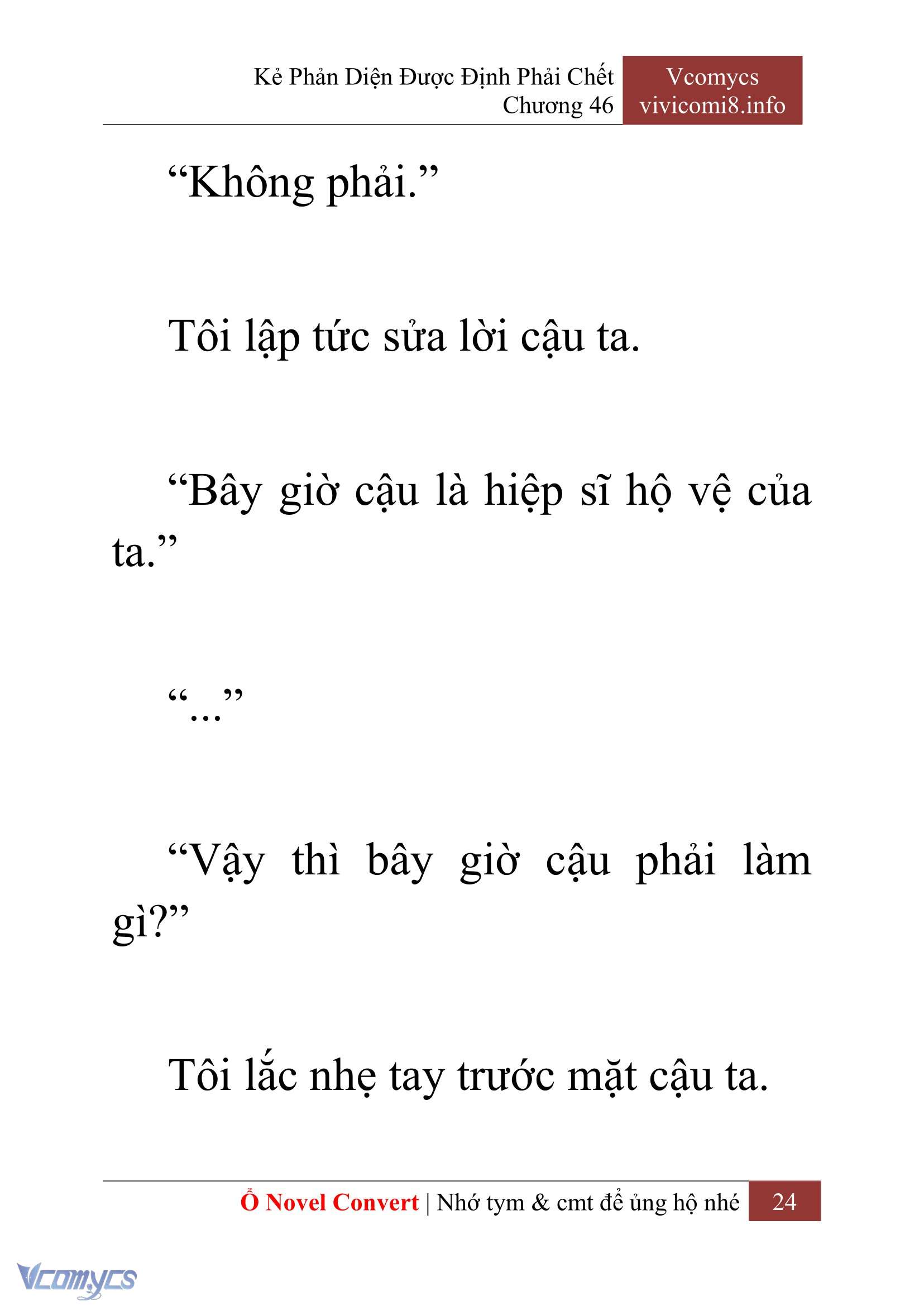 [Novel] Kẻ Phản Diện Được Định Phải Chết Chap 46 - Next Chap 47