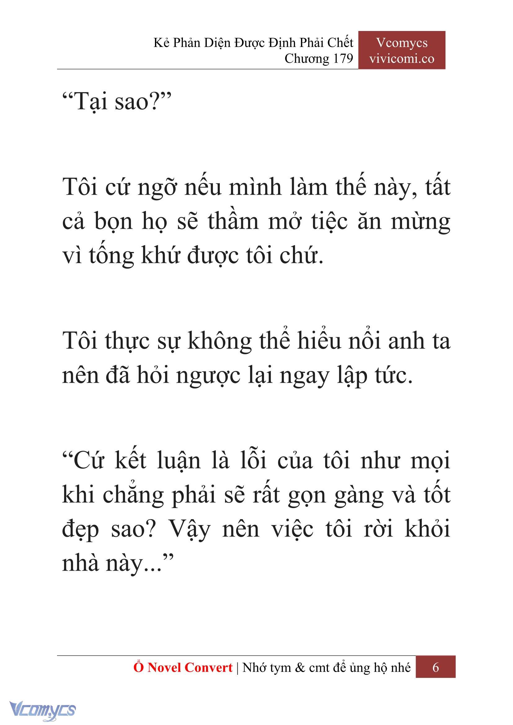 [Novel] Kẻ Phản Diện Được Định Phải Chết Chap 179 - Trang 2