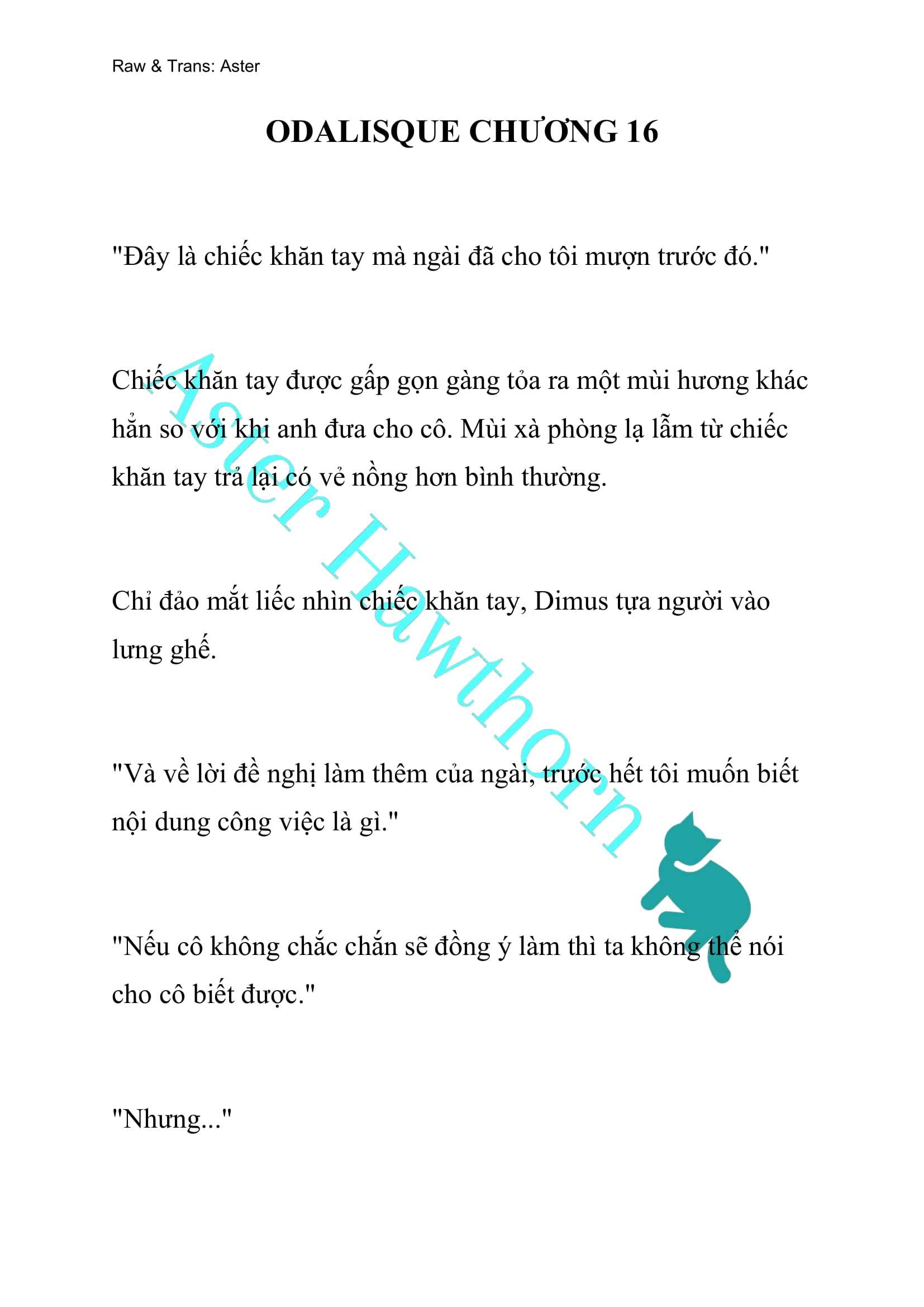 [NOVEL] Odalisque Chap 16 - Next Chap 17